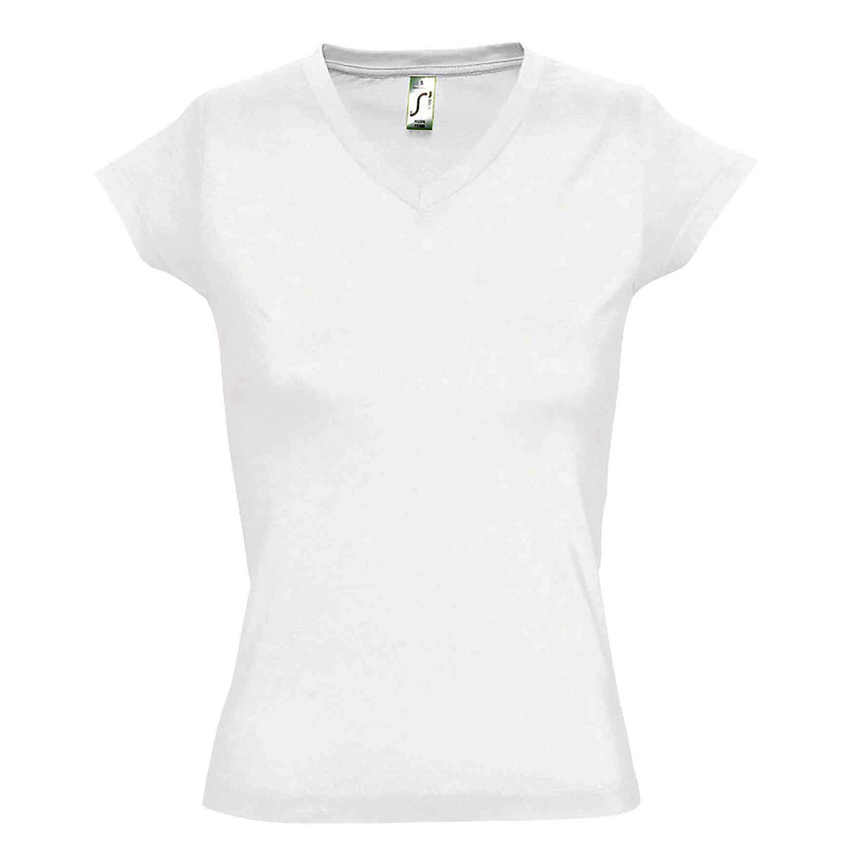 Camiseta Con Cuello V Sols Moon - blanco - 