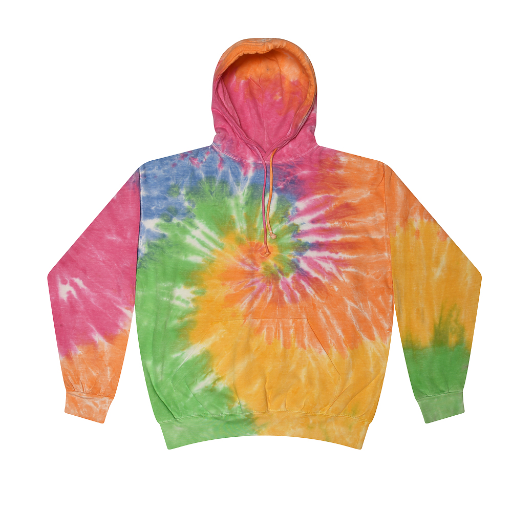 Sudadera Con Capucha Teñida Modelo Rainbow Tie Dye Colortone