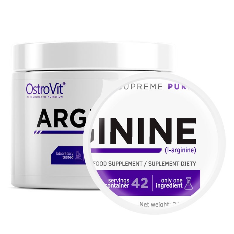 Arginina 100% Pura - 210g - Ostrovit - Limón