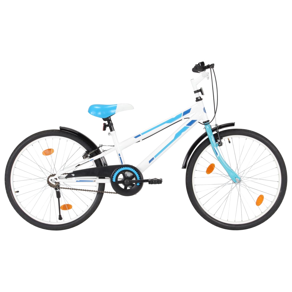 Bicicleta Urbana Vidaxl 24" - azul-blanco - 