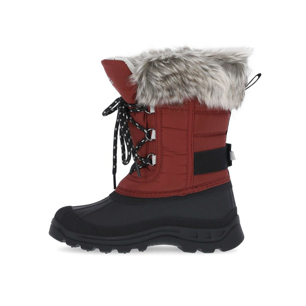 Unisex Kids Faux Fur Snow Boots Trespass Lanche
