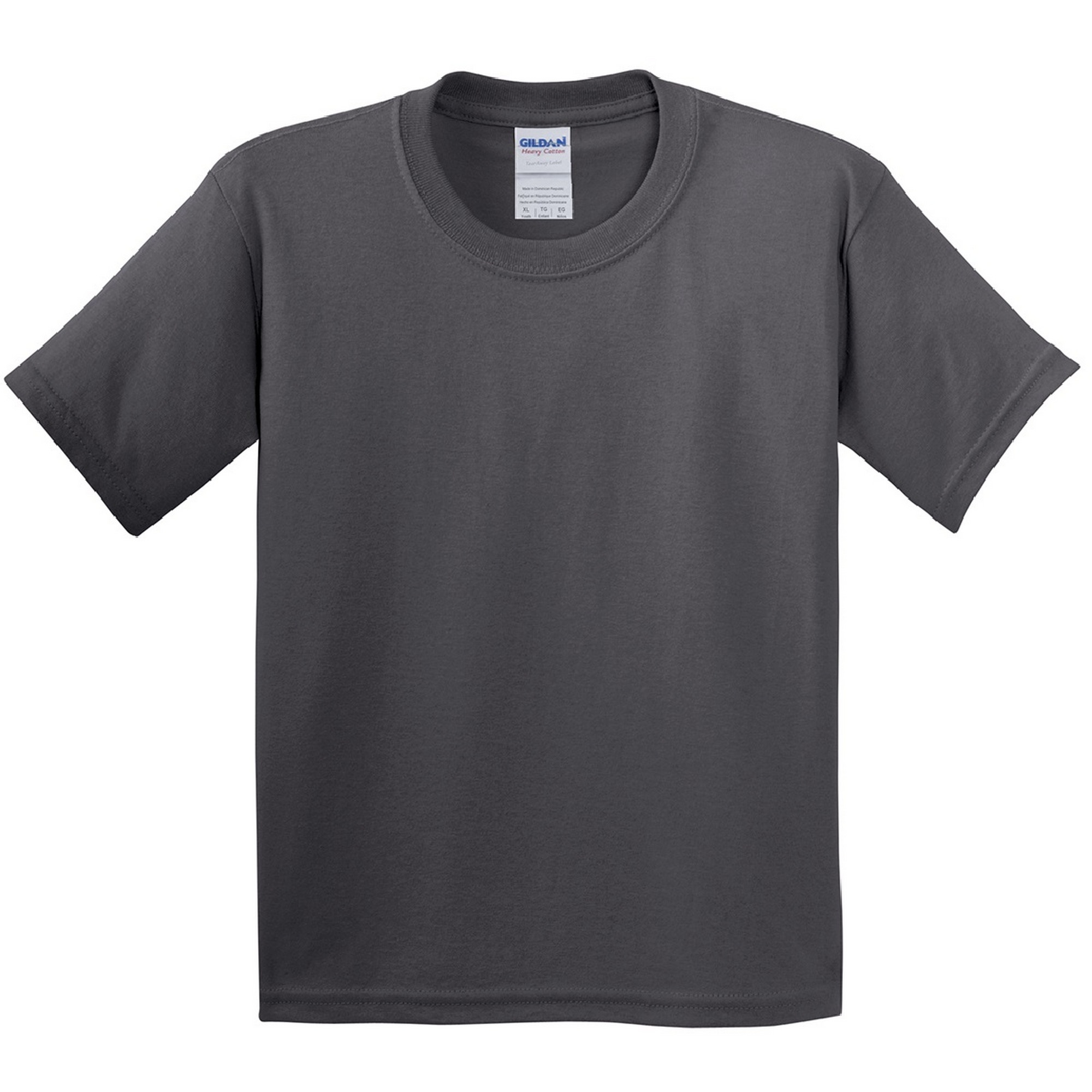 Camiseta Básica De Manga Corta Con Algodón Grueso (paquete De 2) - gris-oscuro - 