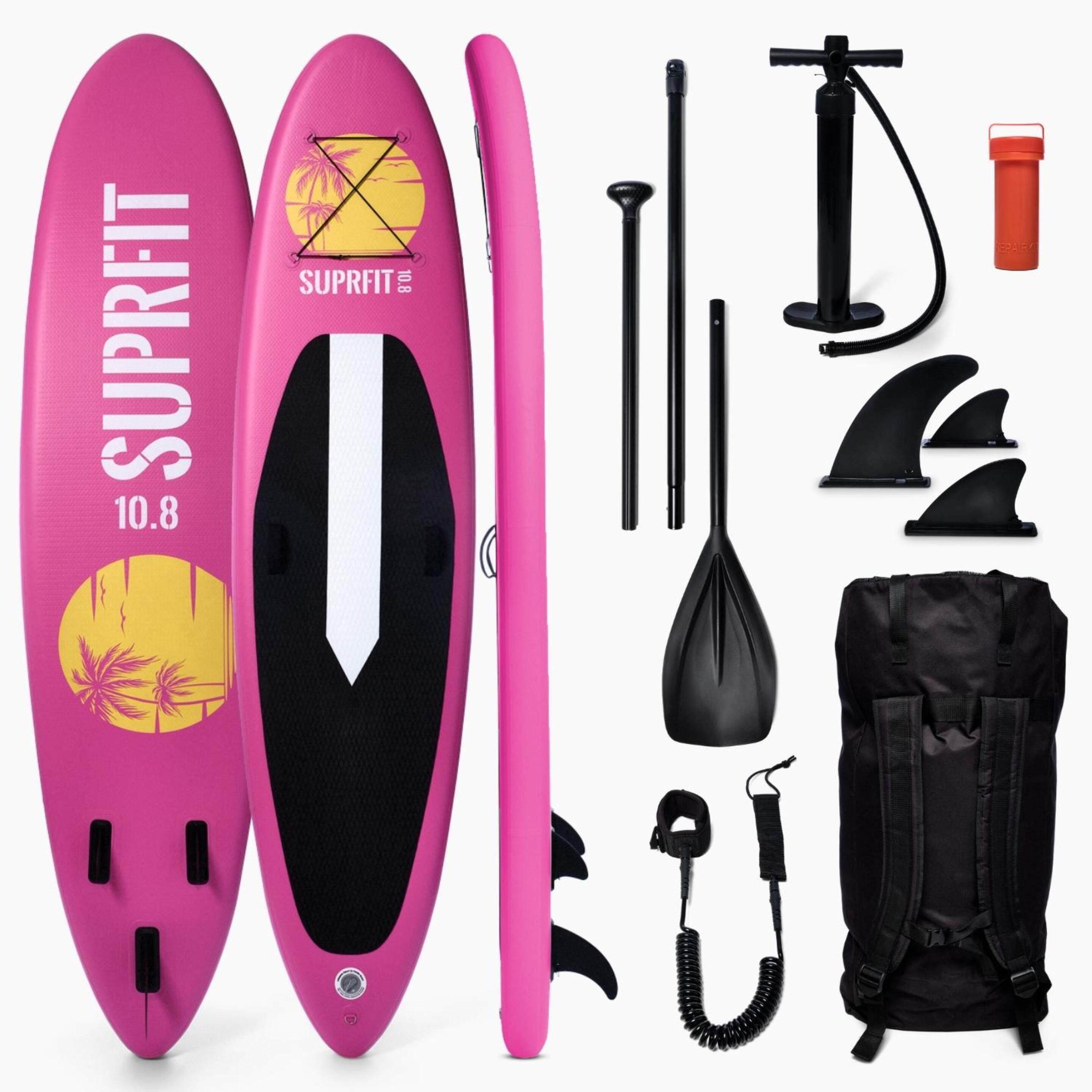 Tabla De Paddle Surf Suprfit Hinchable Set Halia - negro-rosa - 