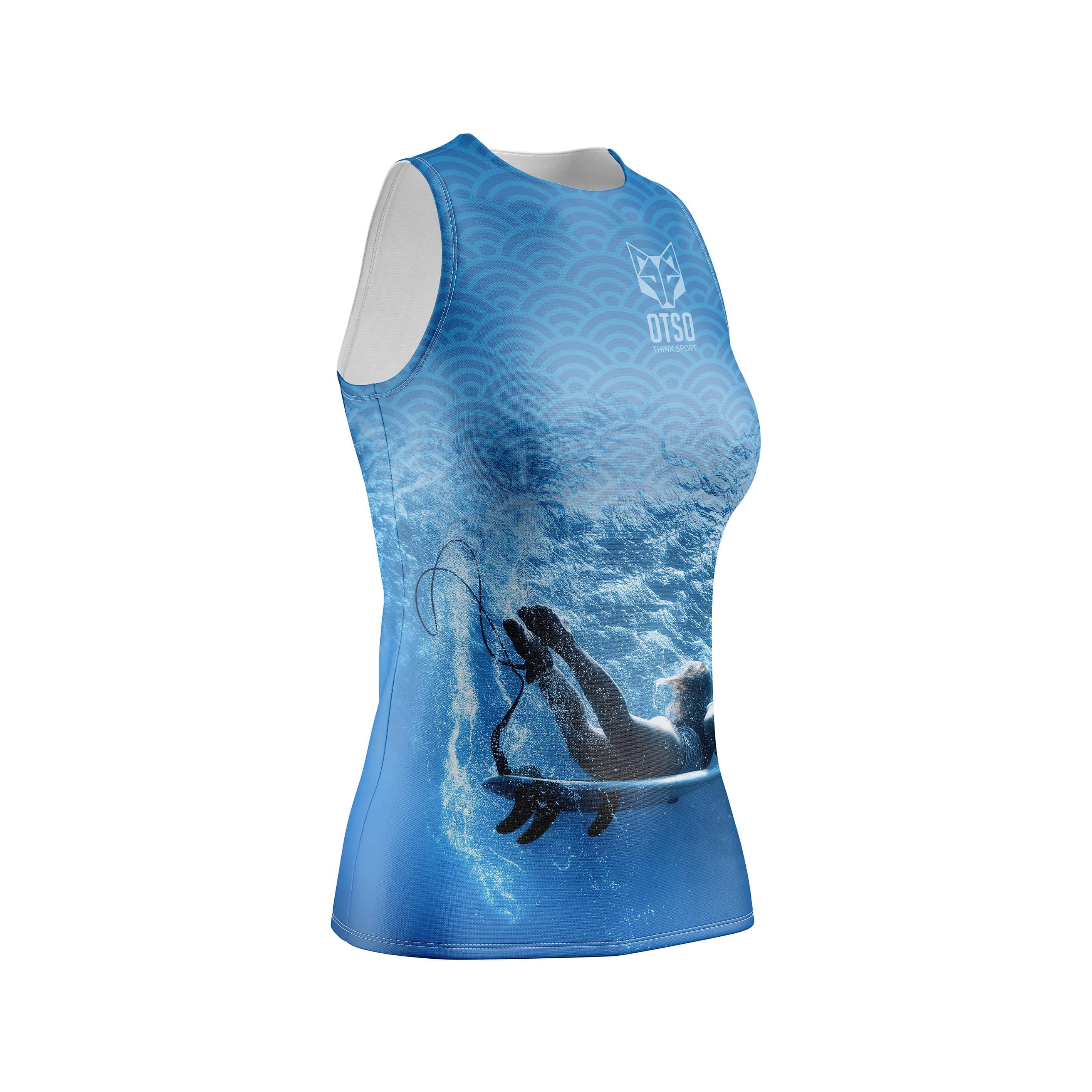 T-shirt S/sleeve Surf Mulher Otso - azul - 