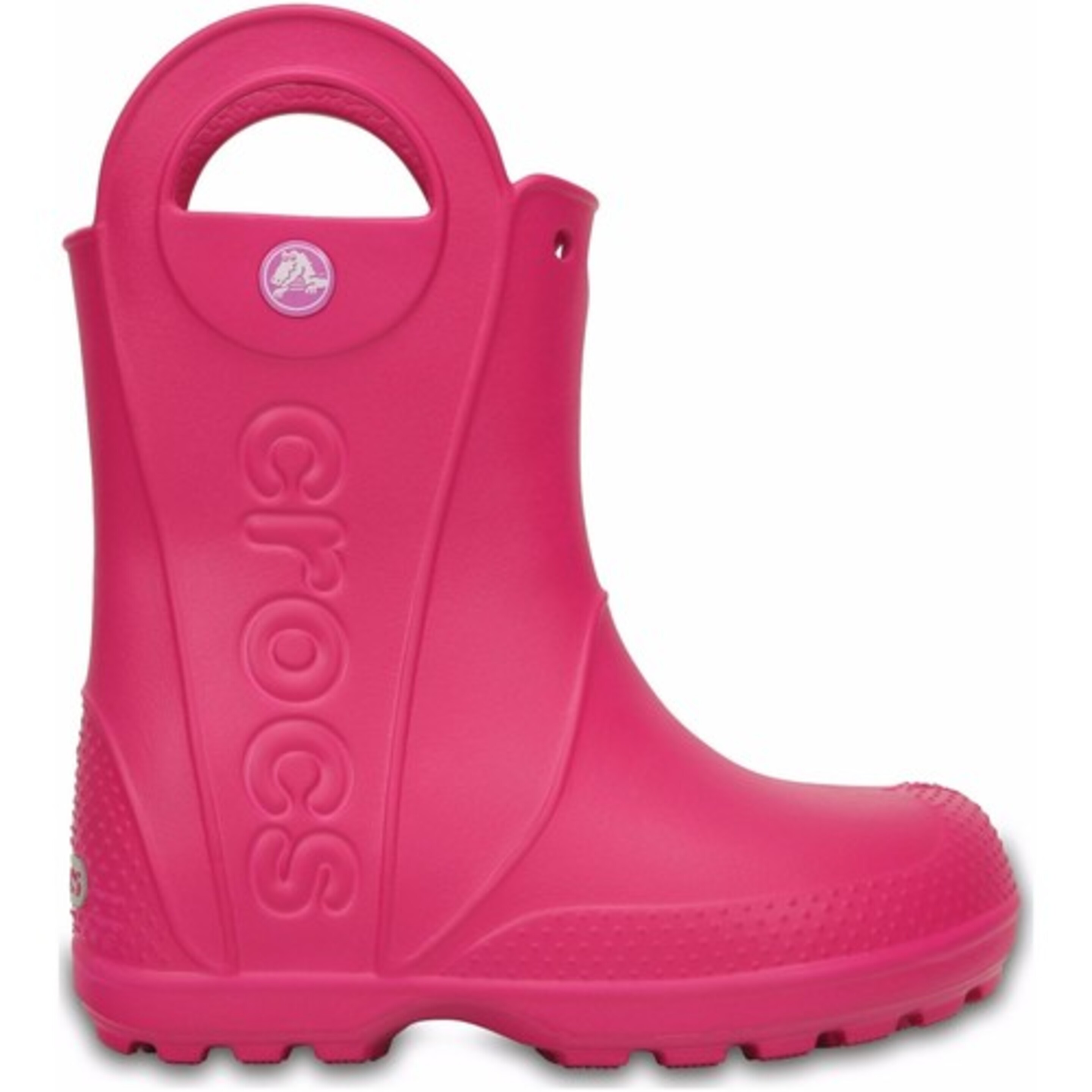 Galochas Crocs Crocband Rain Boot Kids 12803-6x0 - rosa - 