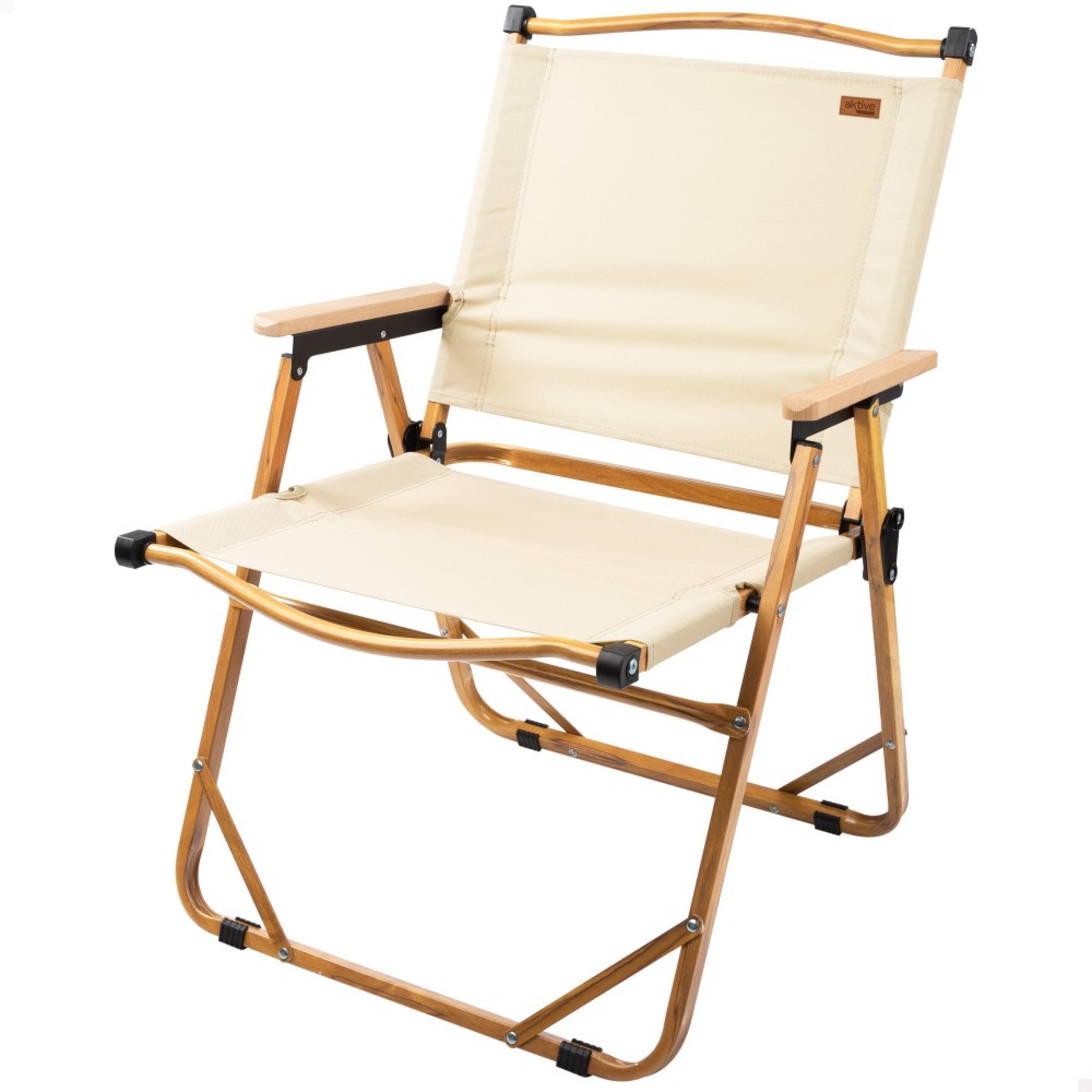 Cadeira Alta Dobrável Aktive Glamping - beige - 