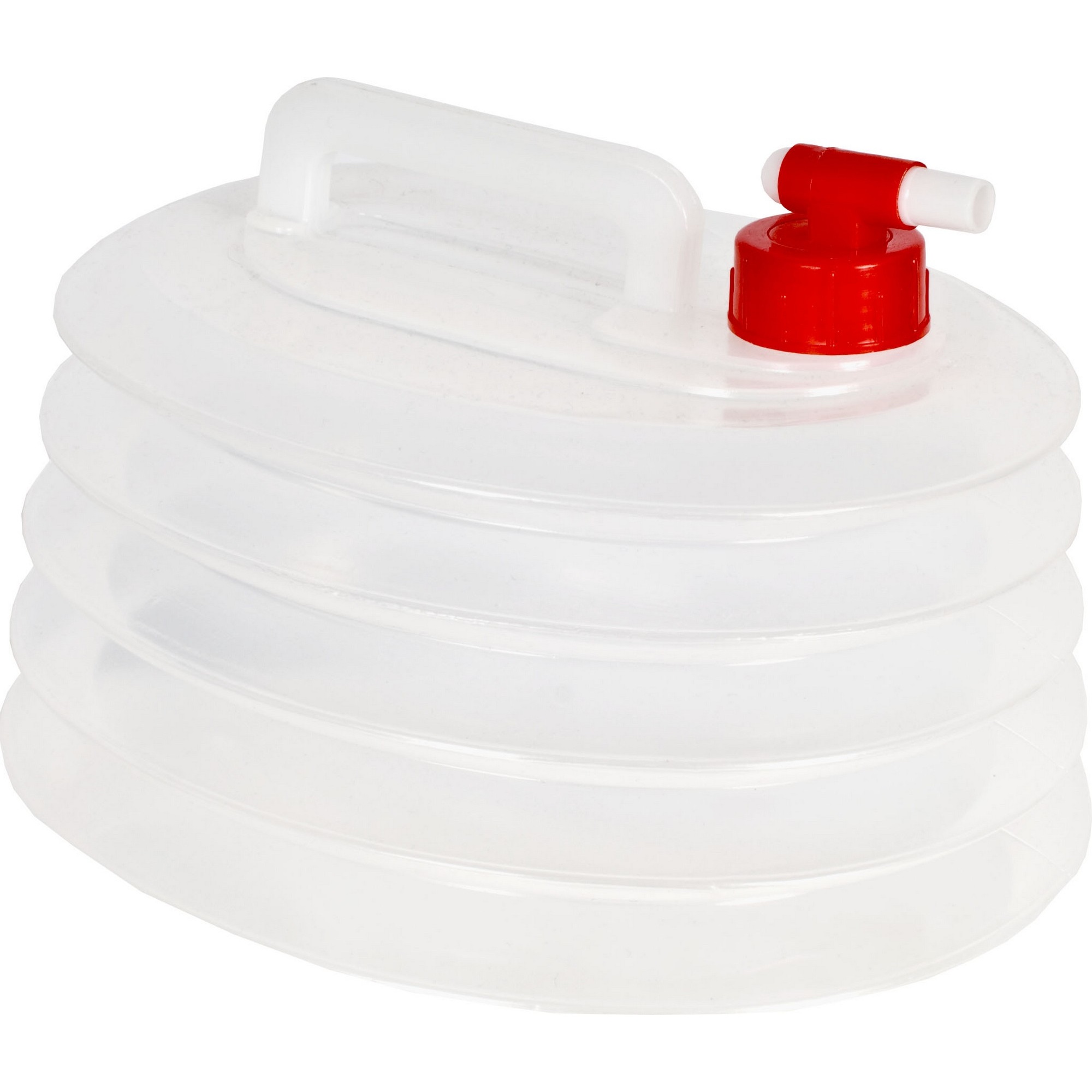 Botella / Recipiente En Acordeón Para Transportar Agua Trespass Squeezebox (6 Litros) - blanco - 