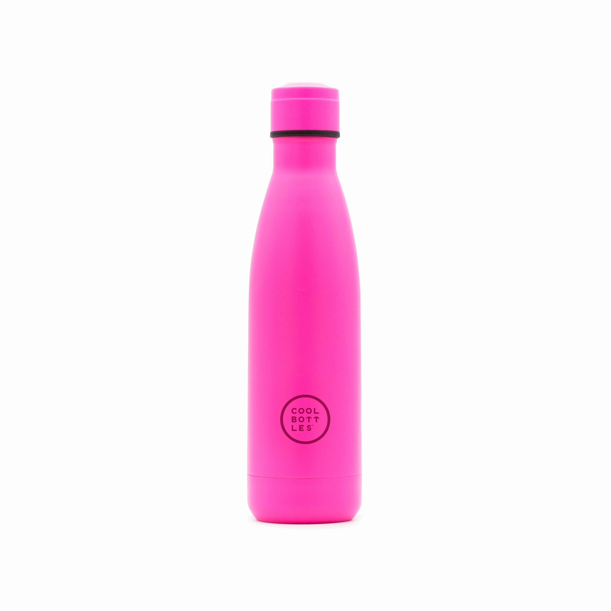 Garrafa Térmica Em Aço Inoxidável Neon Pink - Cool Bottles - rosa-fluor - 