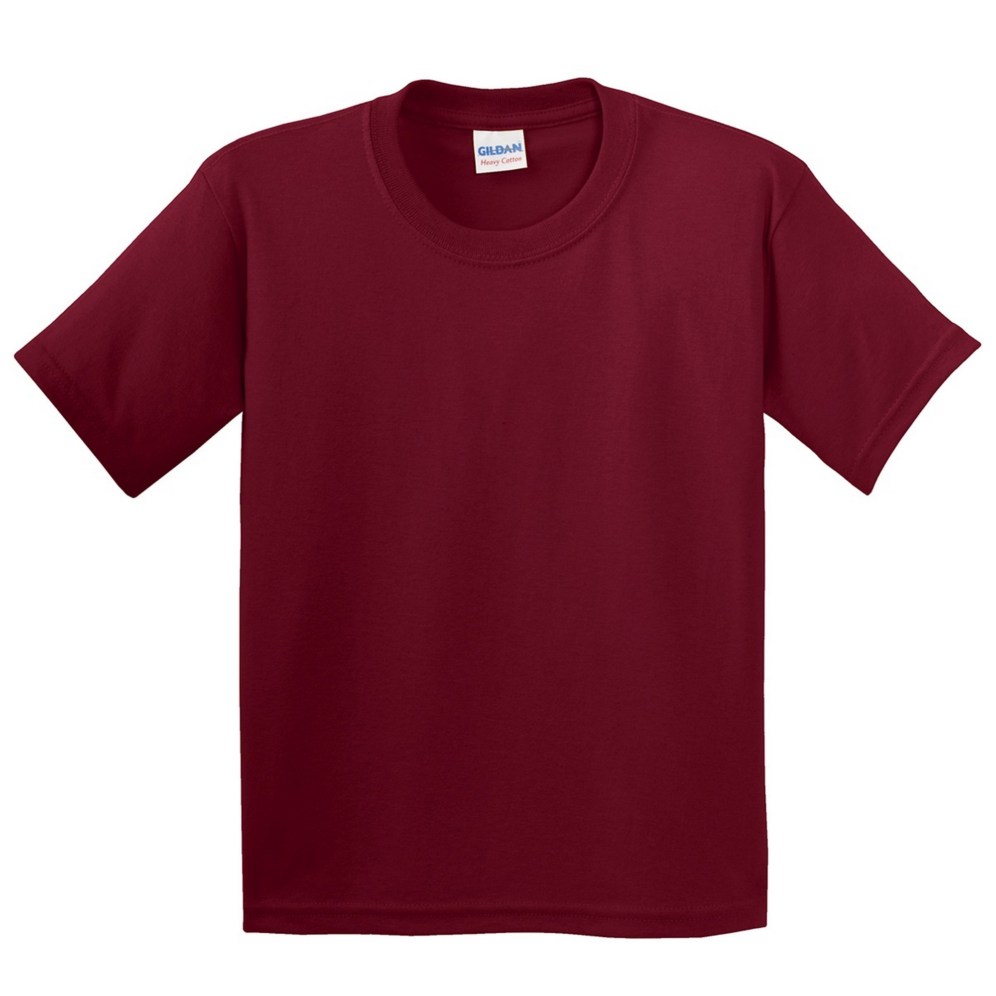 Camiseta Básica De Manga Corta Con Algodón Grueso (paquete De 2) - rojo - 