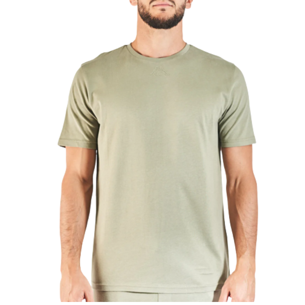 T-shirt De Ginástica E Pilates Logo Edson 100% Algodão Homem Grey Shadow - verde - 