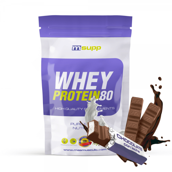 Whey Protein80 - 1kg De Mm Supplements Sabor Chocolate Con Leche