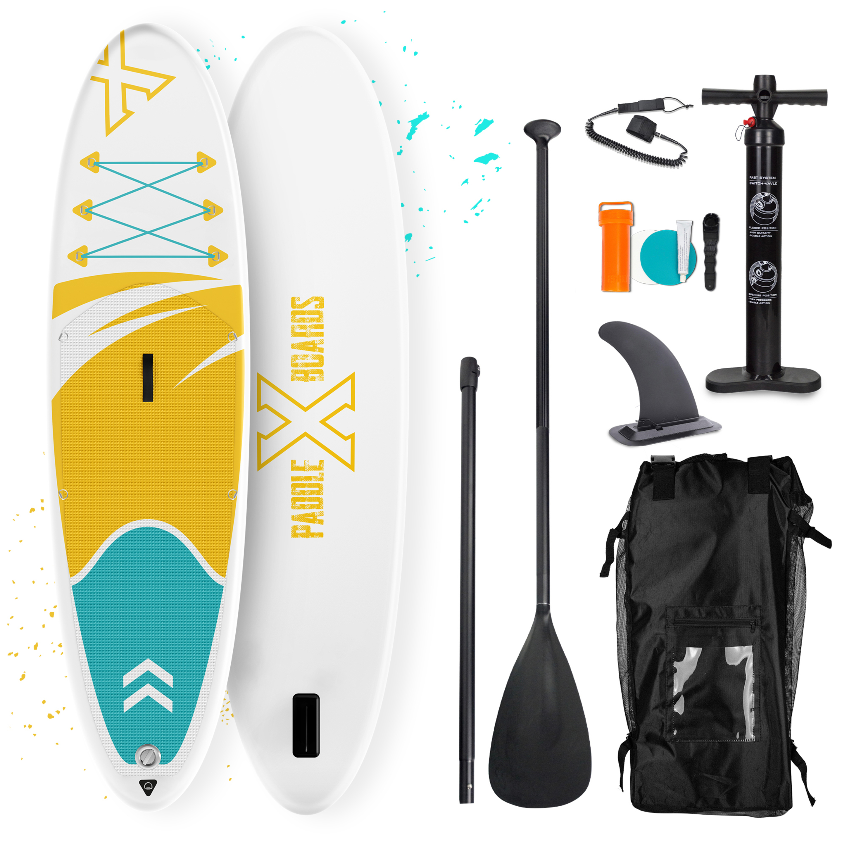 Tabla De Paddle Surf Hinchable X3 - Amarillo  MKP