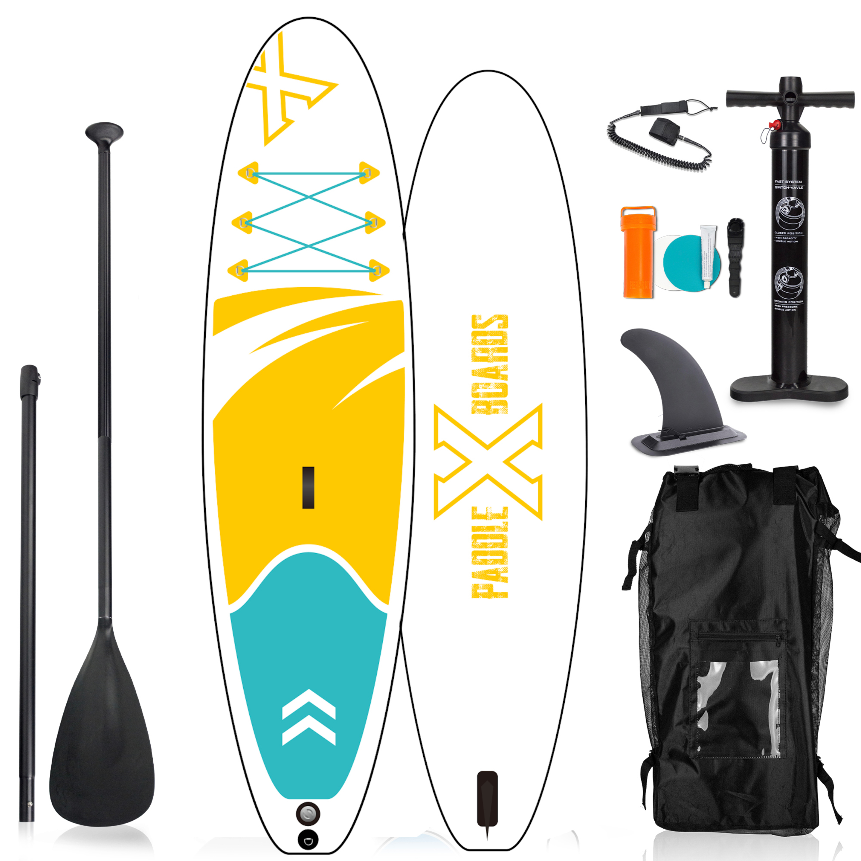 Tabla De Paddle Surf Hinchable X3 Kayak 305 X 82 X 15cm - amarillo - 