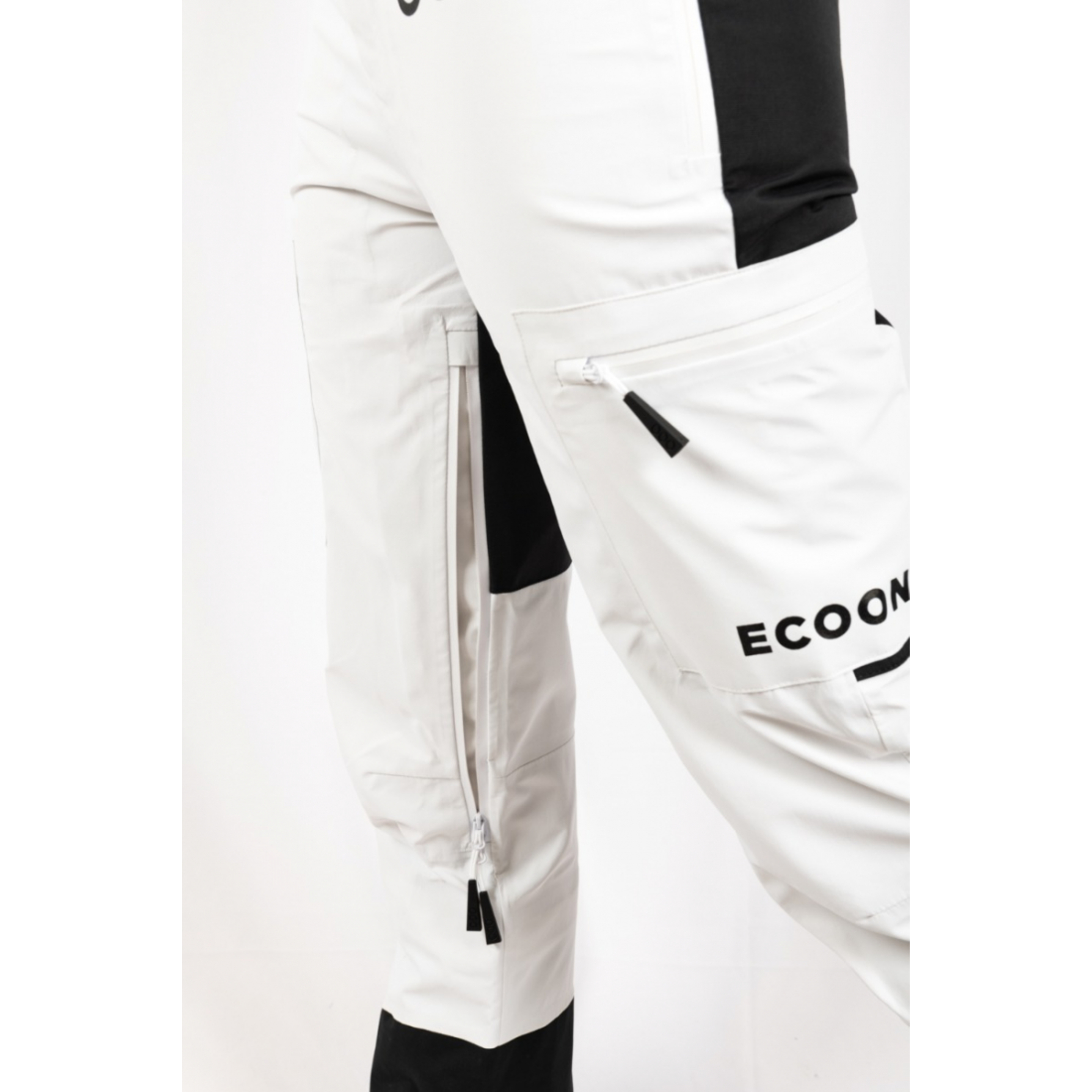 Pantalones De Esquí Ecoon Ecoexplorer - Blanco/Negro - Ecoproducto Reciclado Y Reciclable  MKP