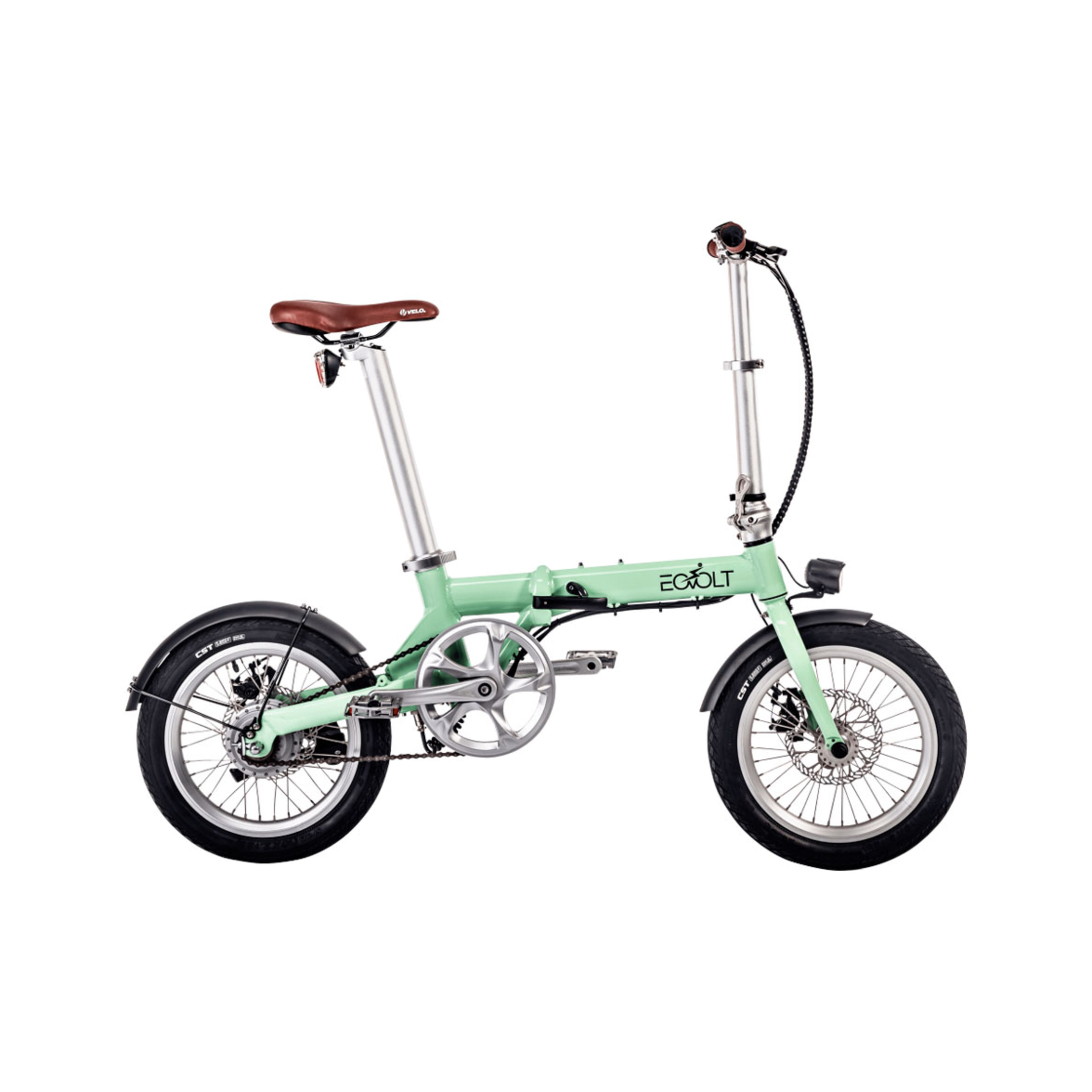 Bicicleta Plegable Vital Gym City 4 Speed Eovol - verde - 