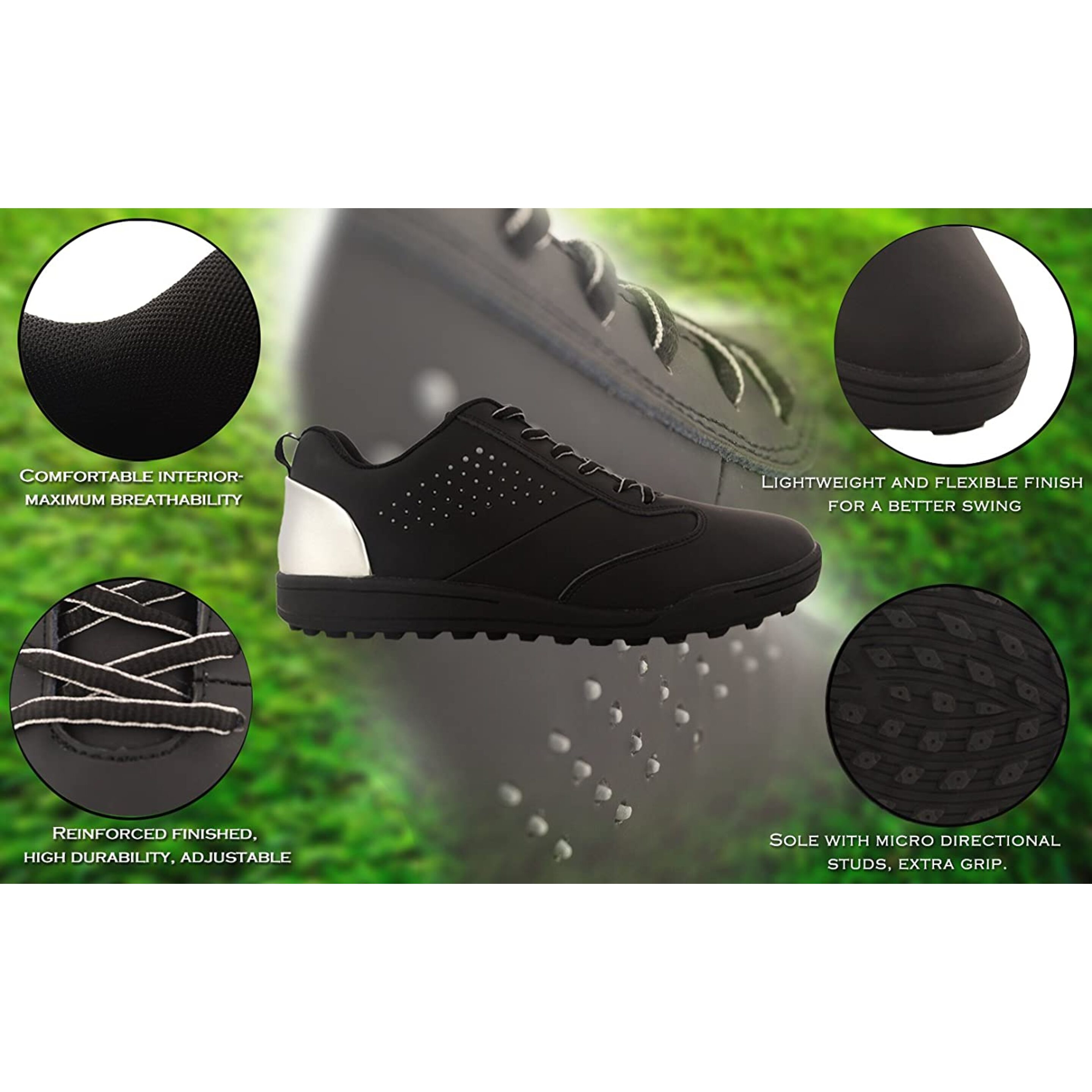 Zerimar Zapatos De Golf Hombre | Zapatos Hombre Deportivos | Zapatos Hombre Golf