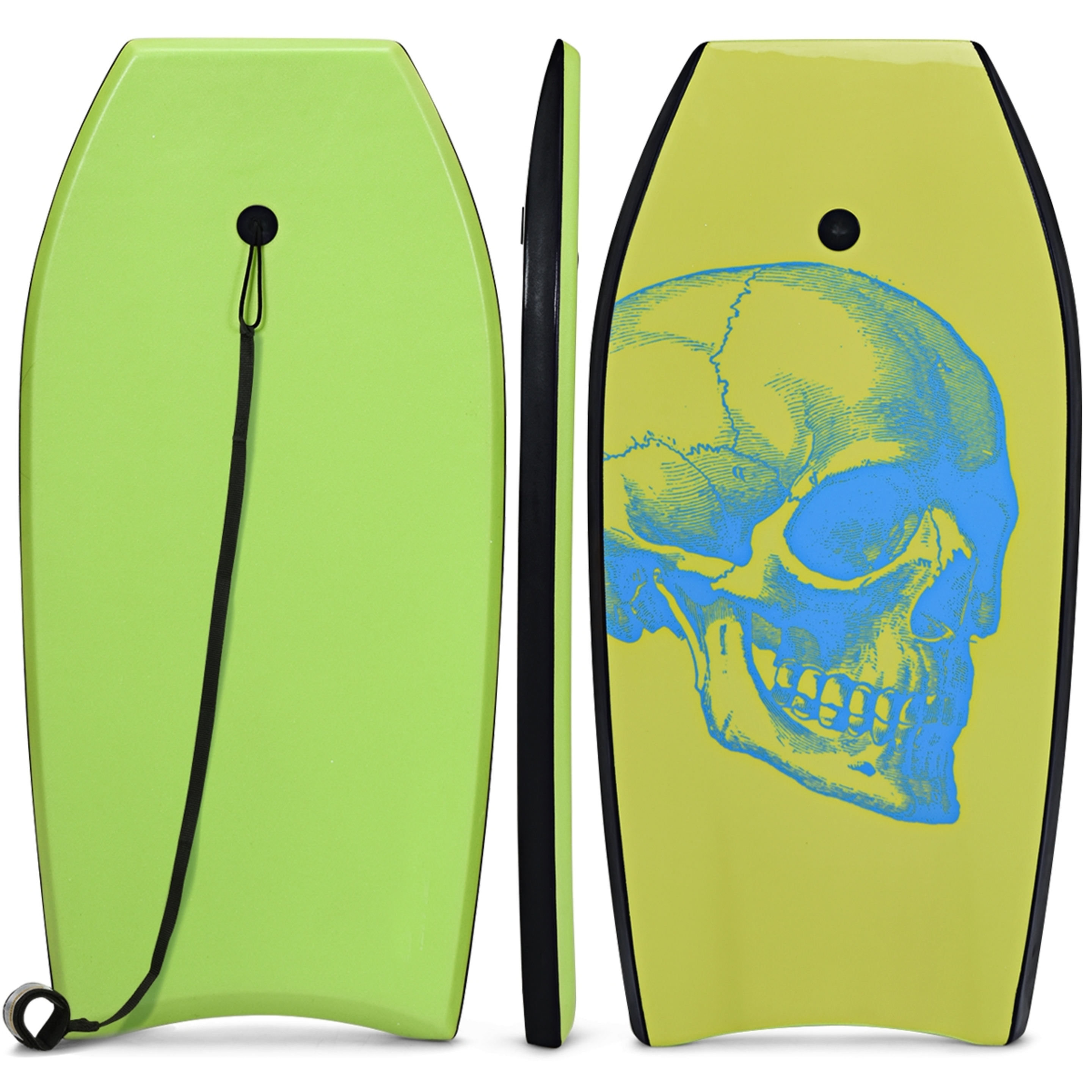 Costway Bodyboard Con Núcleo Tabla De Surf En Eps Superficie 104x52x6 Cm - verde - 