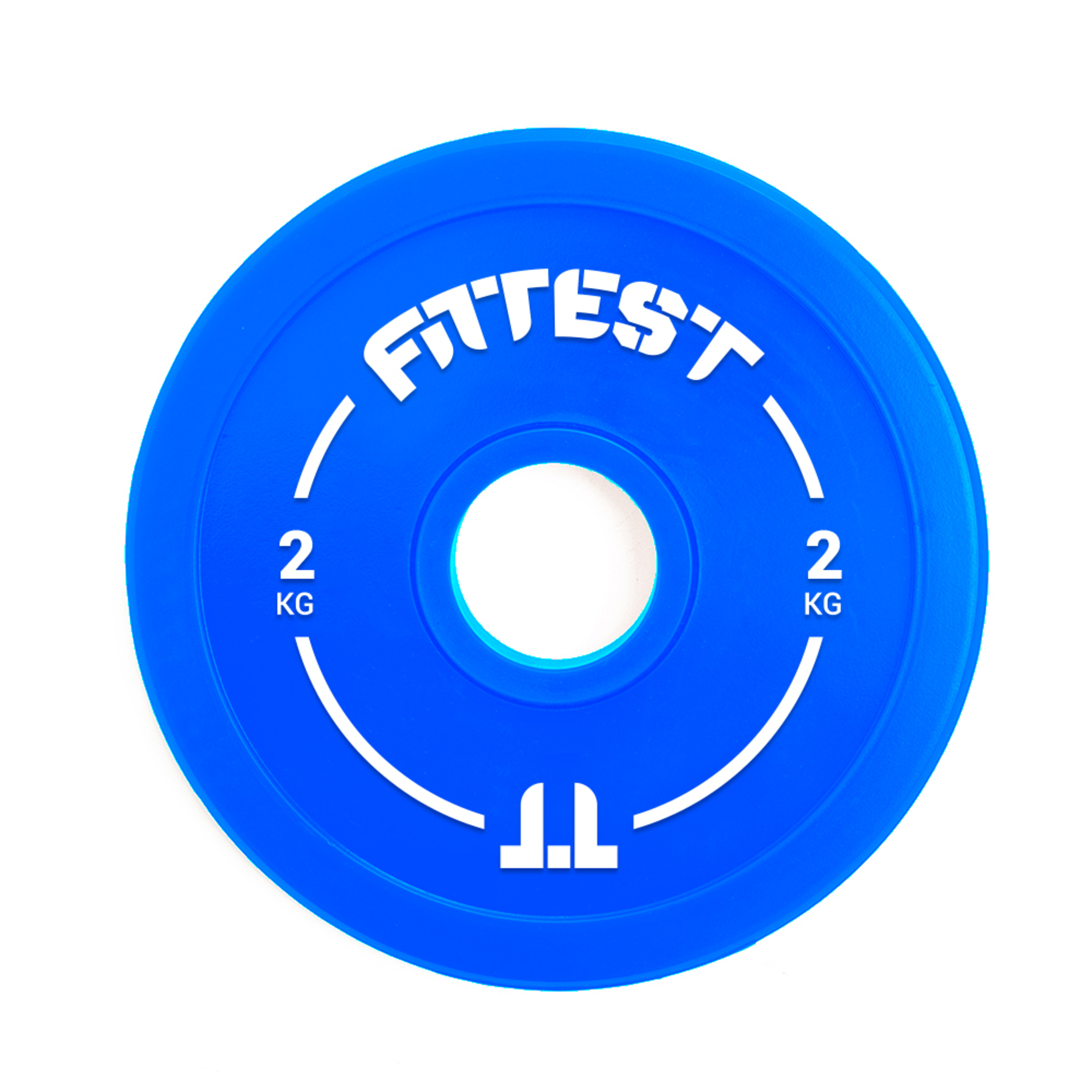 Disco Fracional De Borracha De 2kg (Azul) - Fittest Equipment - azul - 