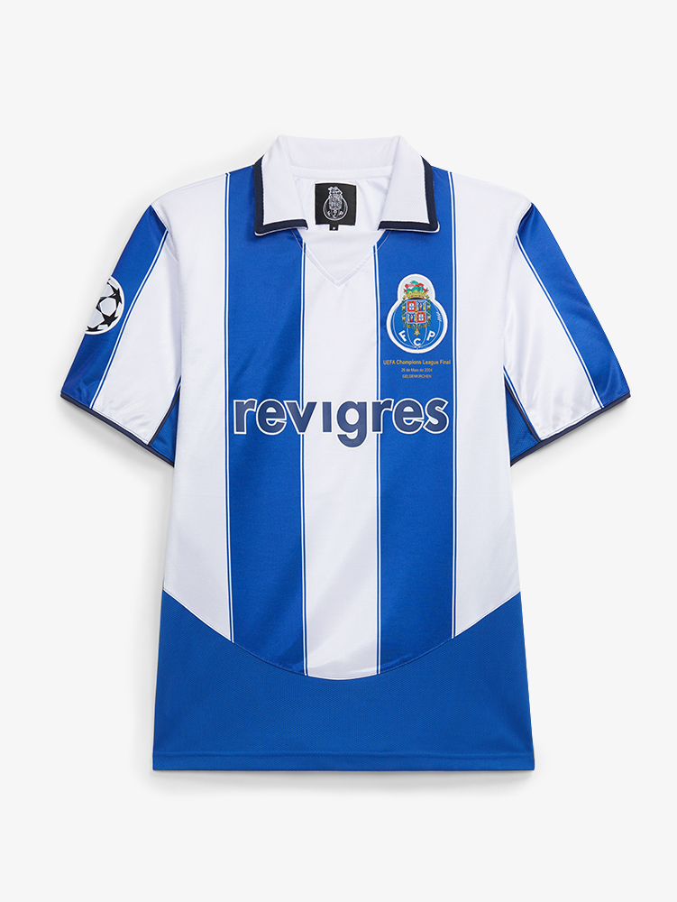 Camiseta Retro Fc Porto De La Conquista De Gelsenkirchen De 2004 - azul-blanco - 