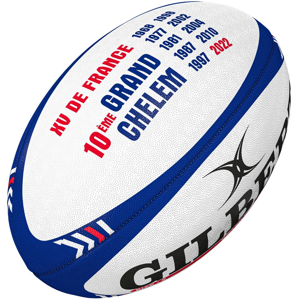 Balón De Rugby Gilbert Collector Xv Grand Slam France - blanco - 