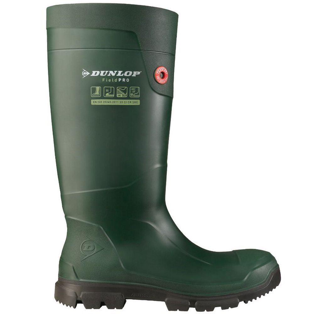 Unisex Adult Wellington Boots Dunlop Purofort Fieldpro - verde-negro - 