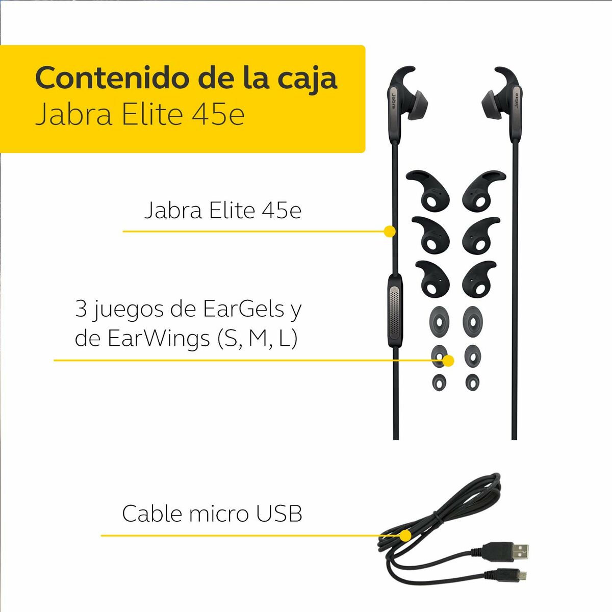 Auriculares Jabra Elite 45e