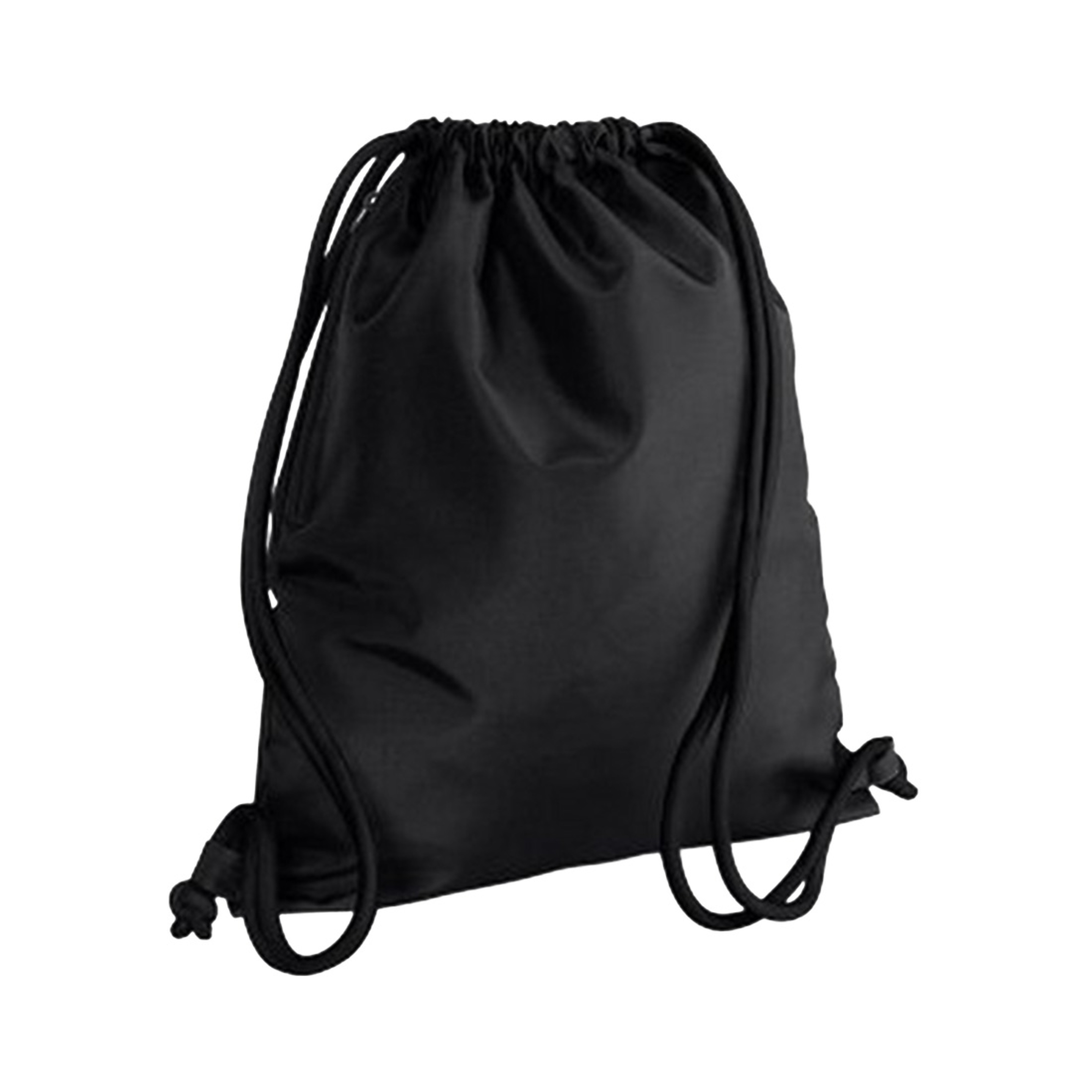 Mochila/bolsa Saco De Cuerdas Modelo Icon (Paquete De 2) Bagbase (Negro)