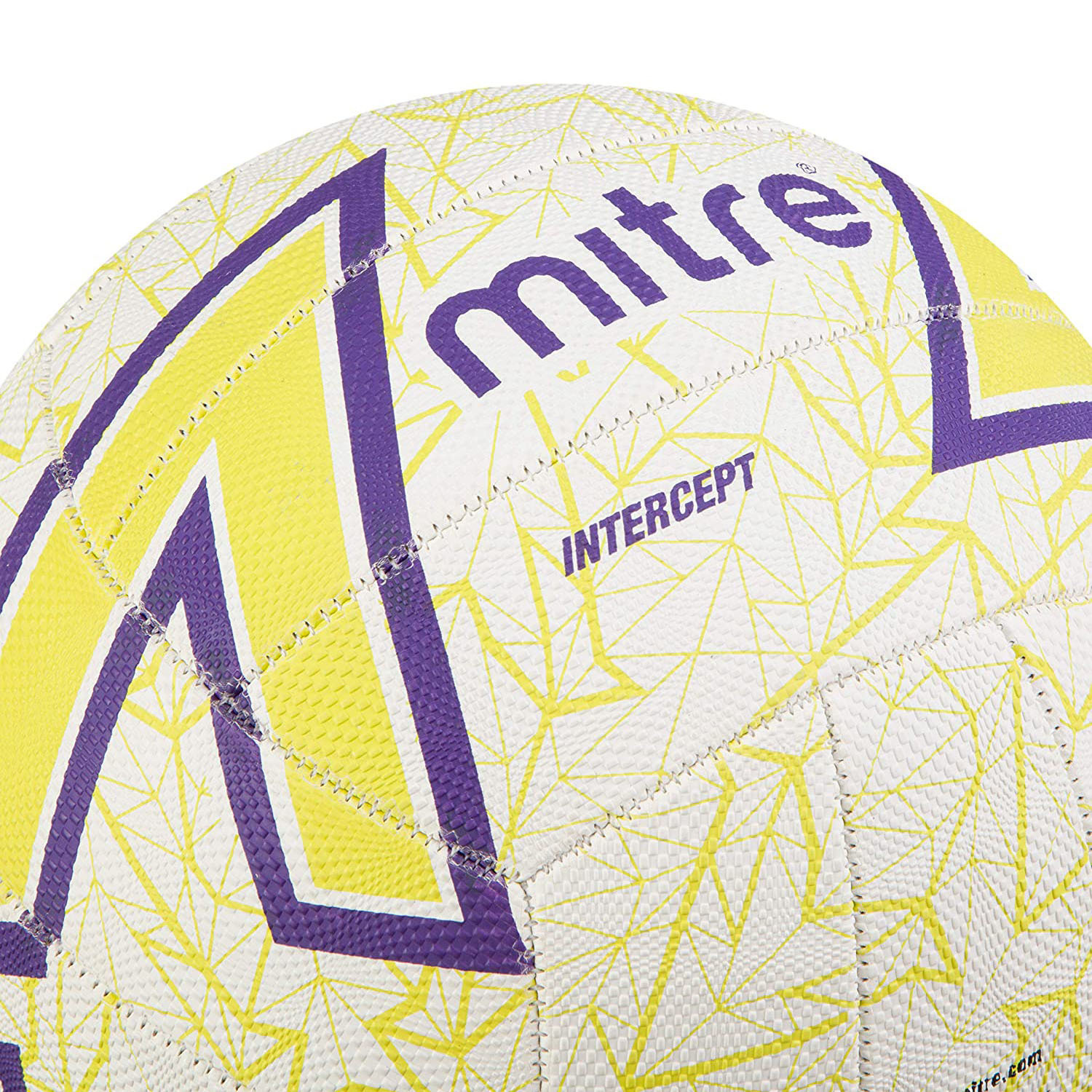 Balón Netball Mitre Intercept - Blanco/Amarillo  MKP