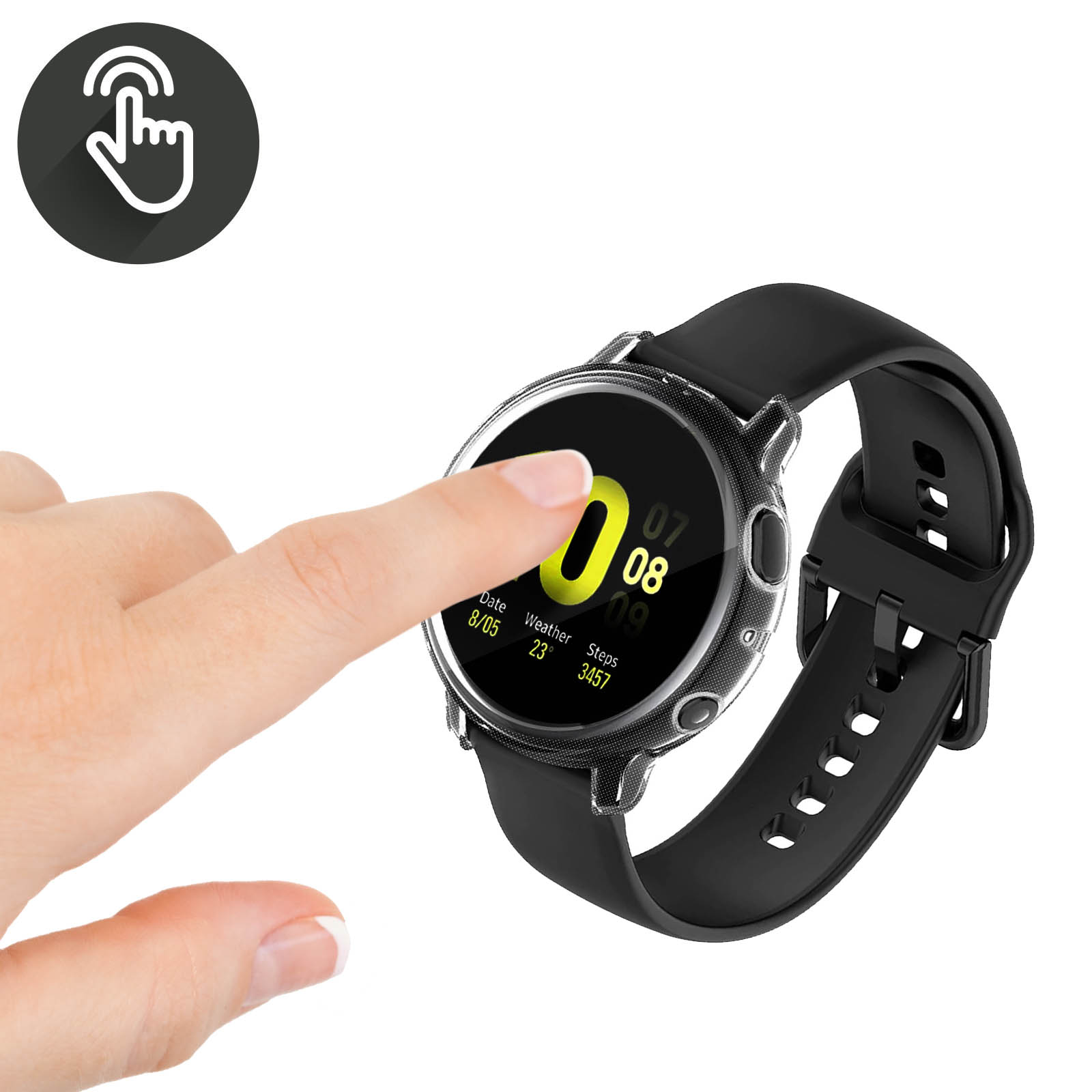 Carcasa Protectora Samsung Galaxy Watch Active2 44mm Silicona Flexible