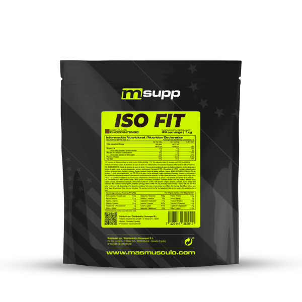 Iso Fit - 1kg De Masmusculo Fit Line Sabor Chocolate Intenso