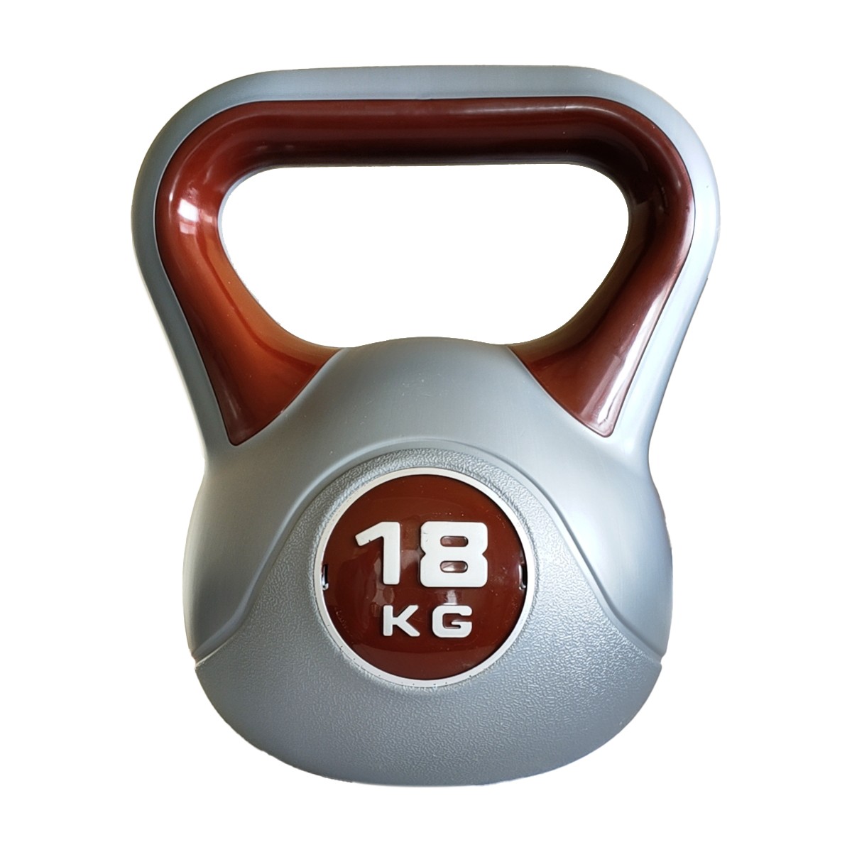 Kettlebell  Vinilo 18kg Vimas Sport - gris-rojo - 