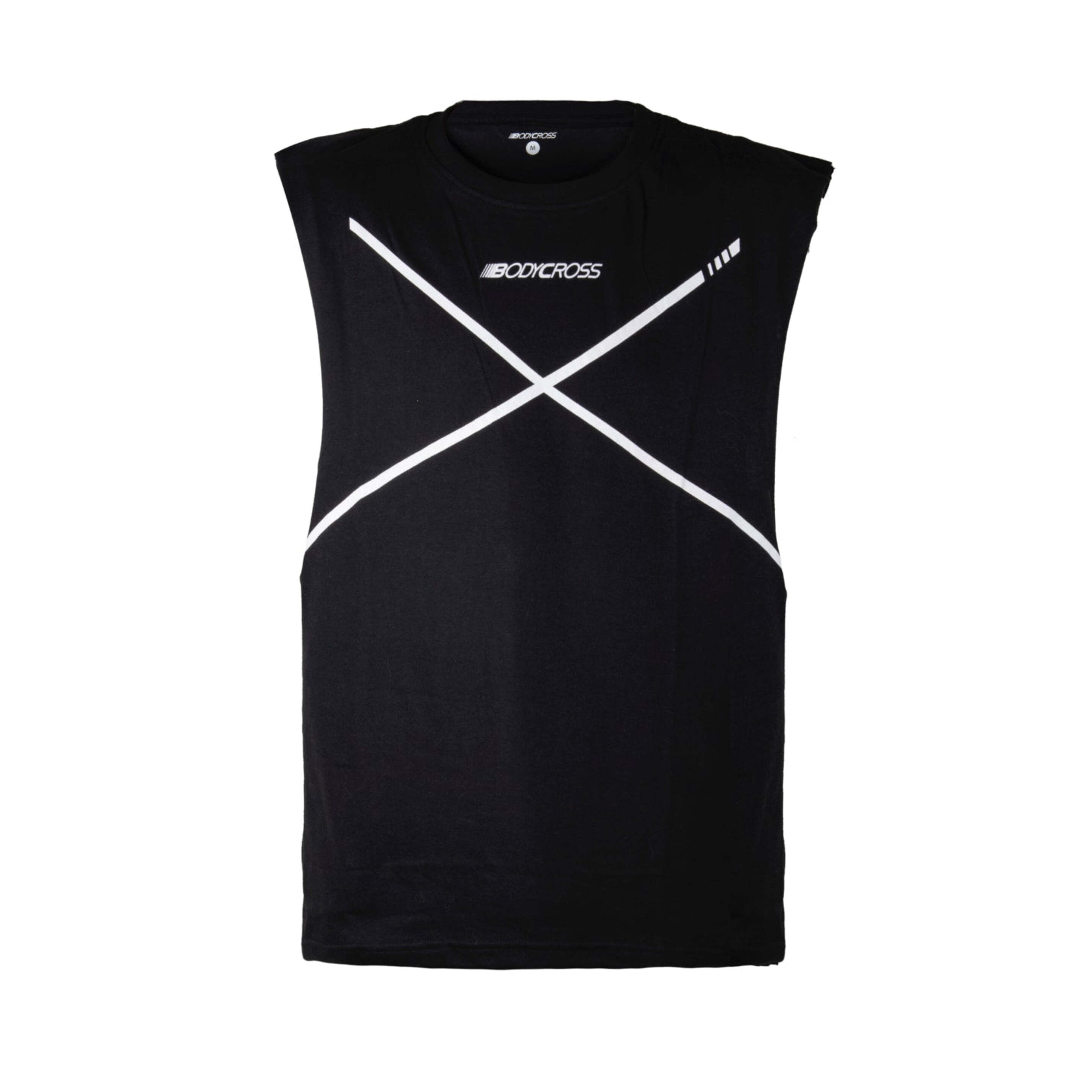 Camiseta Deportiva Bodycross Bryton - Negro - Bryton-black/white-s  MKP