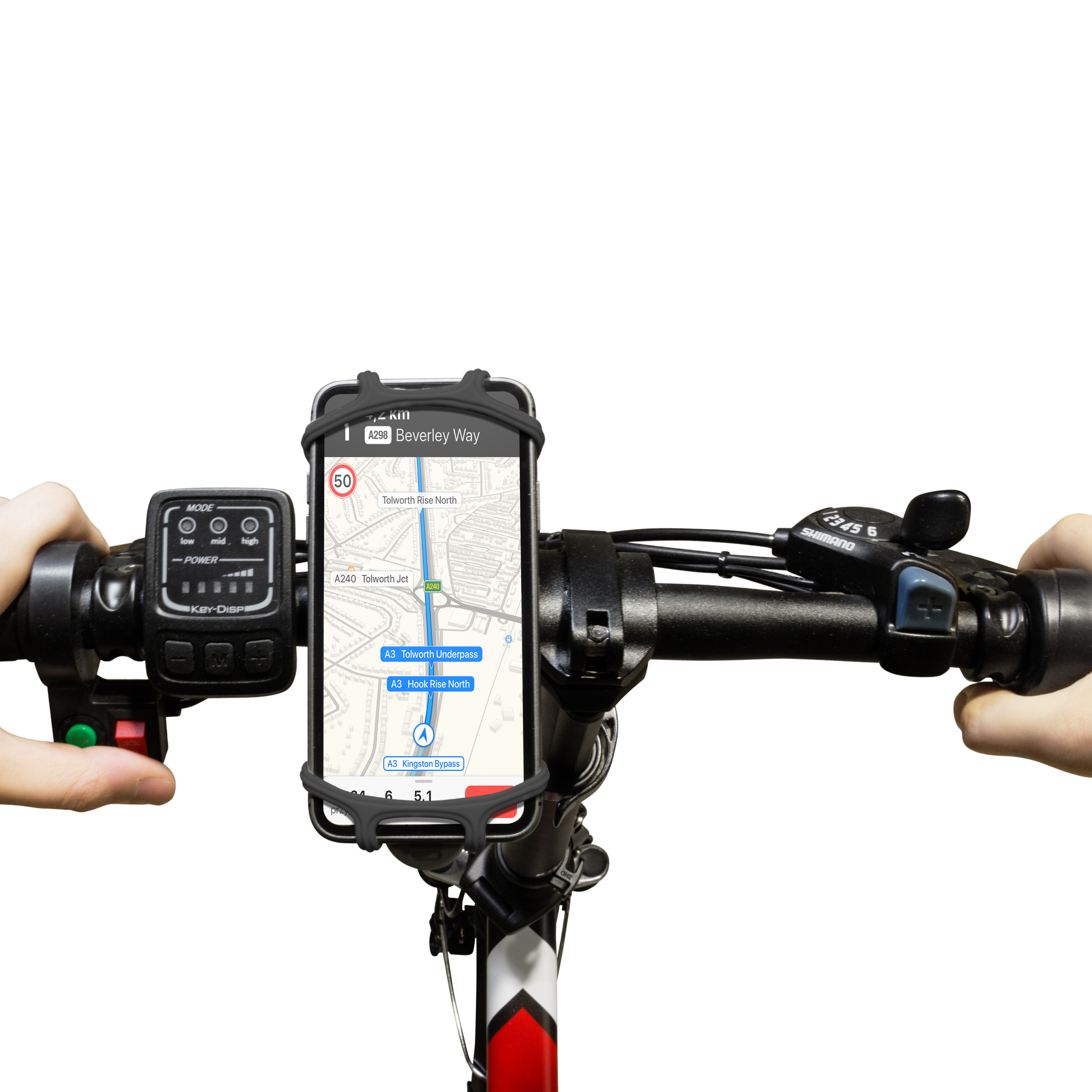 Soporte De Smartphone Universal Para Bicicleta - negro  MKP