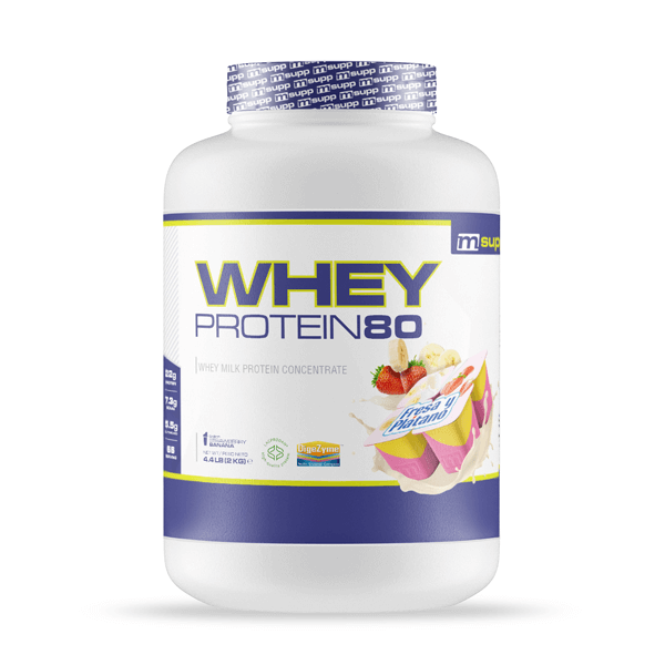 Whey Protein80 - 2 Kg De Mm Supplements Sabor Fresa Plátano -  - 