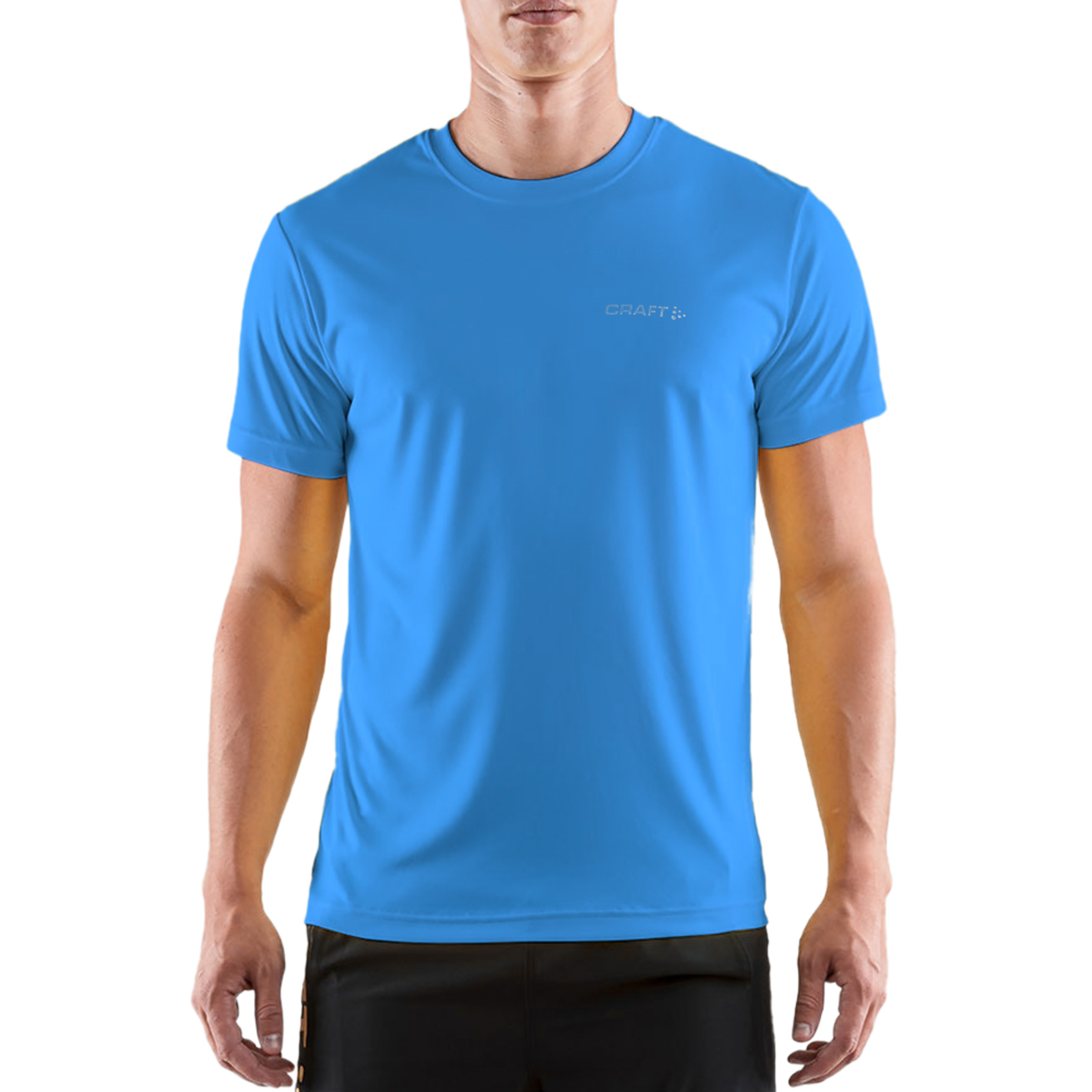 Camiseta Esportiva De Umidade Leve Mens Prime Craft (Azul Sueco)