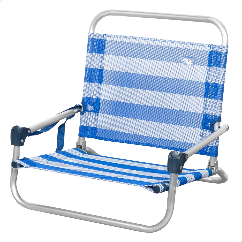 Aktive Cadeira De Praia Pequena Dobrável De Marinheiro C/alça De Ombro - azul - 