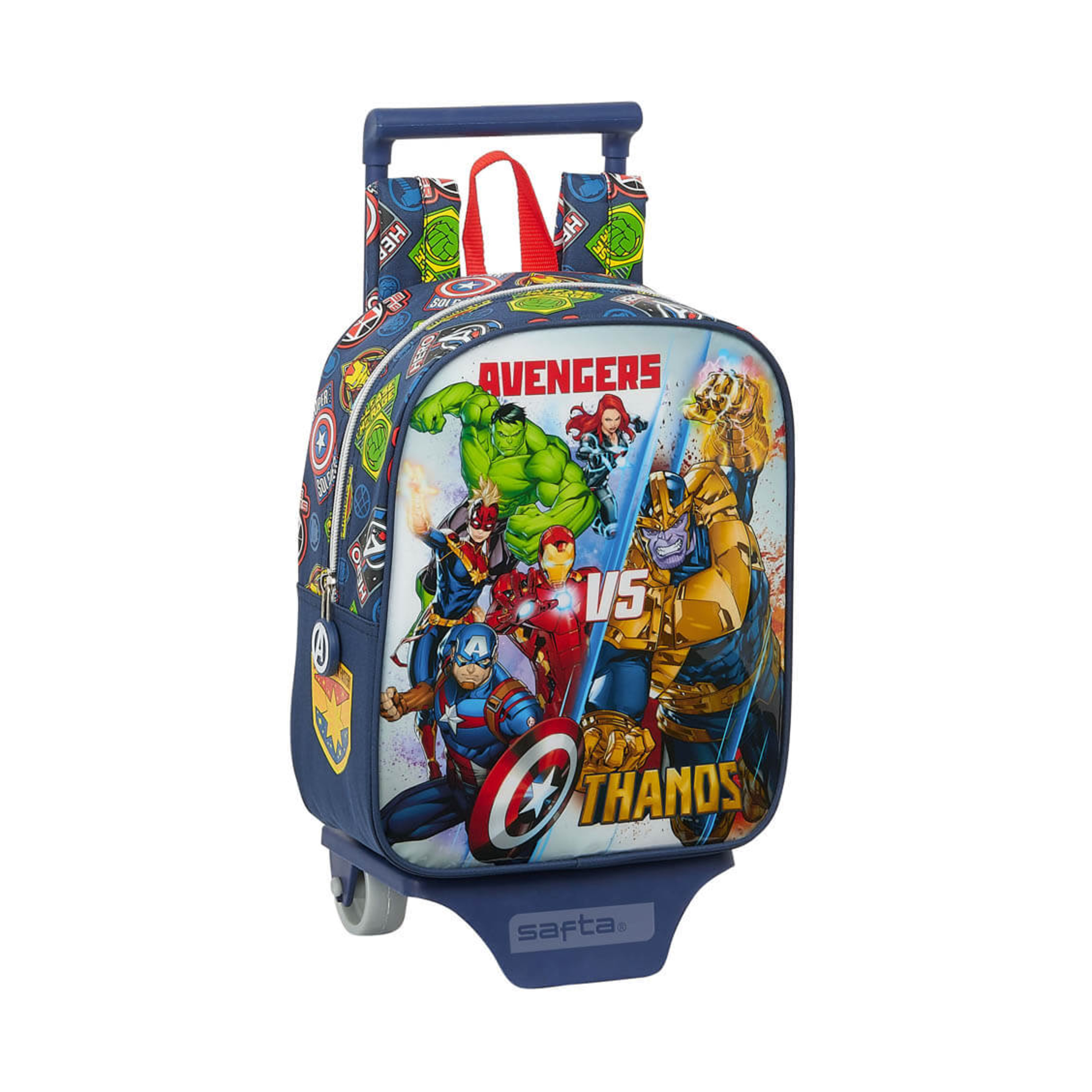 Mochila Avengers Heroes Vs Thanos Guardería Con Carro