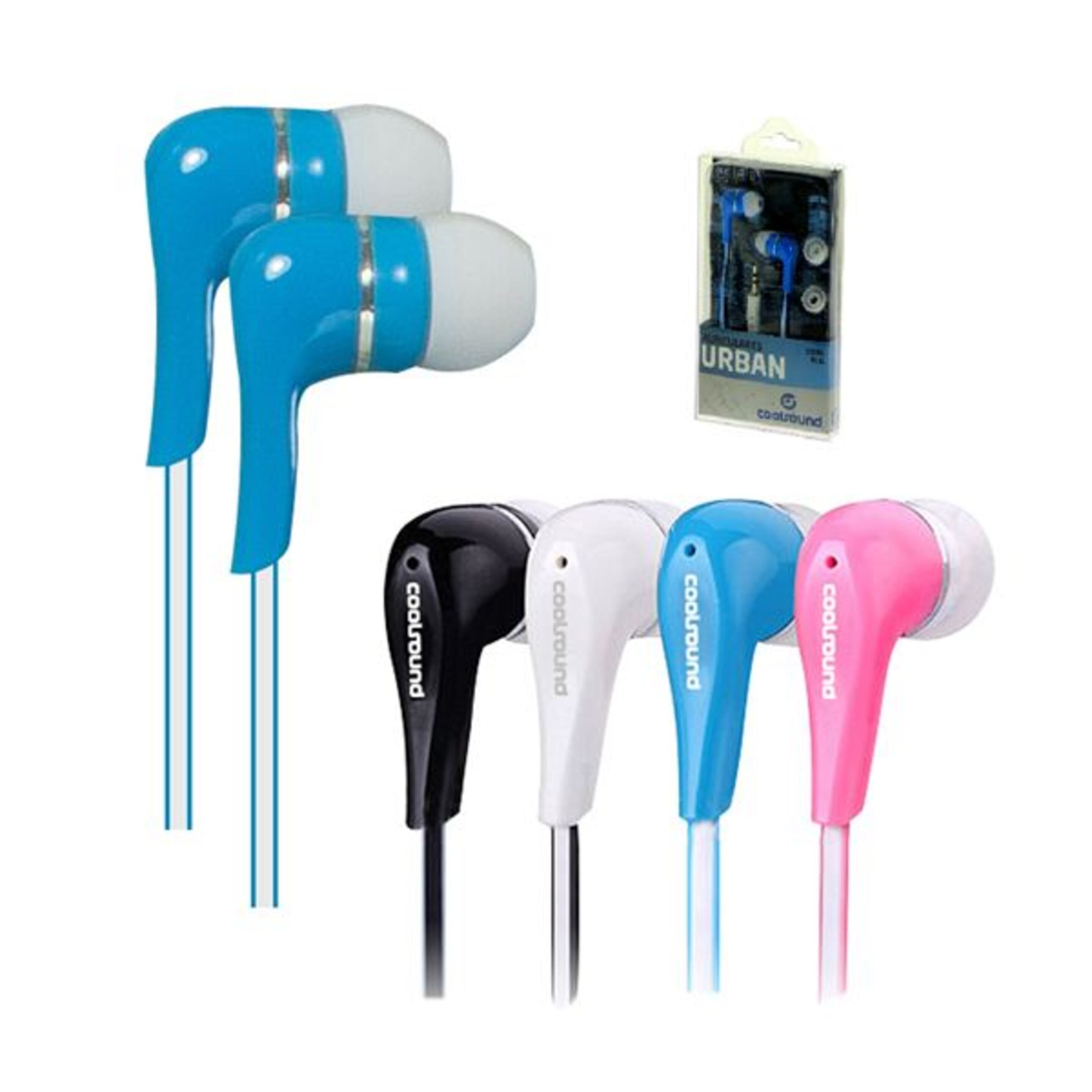 Auriculares Urban In-ear Azul Coolsound - azul - 