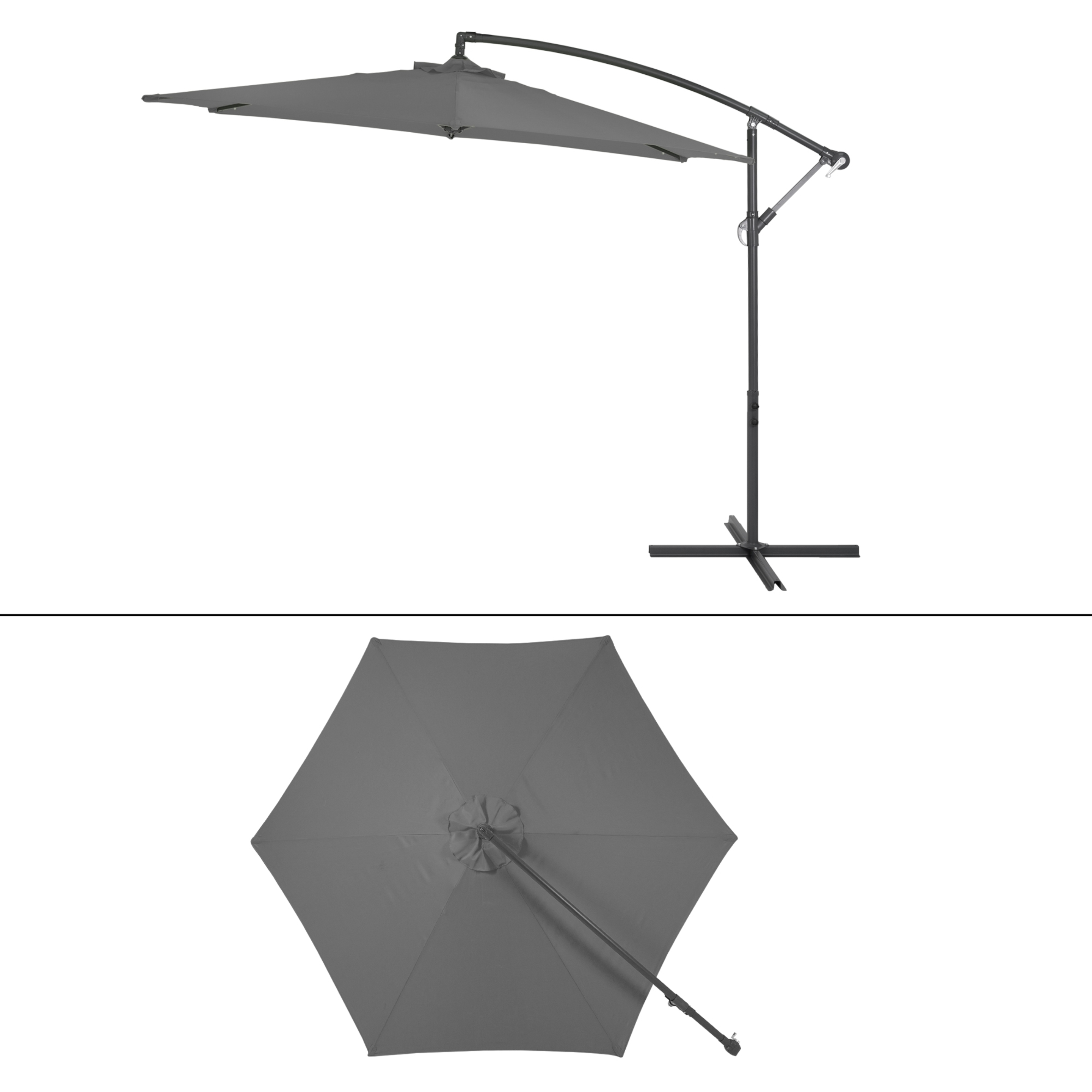 Sombrilla Parasol De  Aluminio Con Cubierta De Poliéster