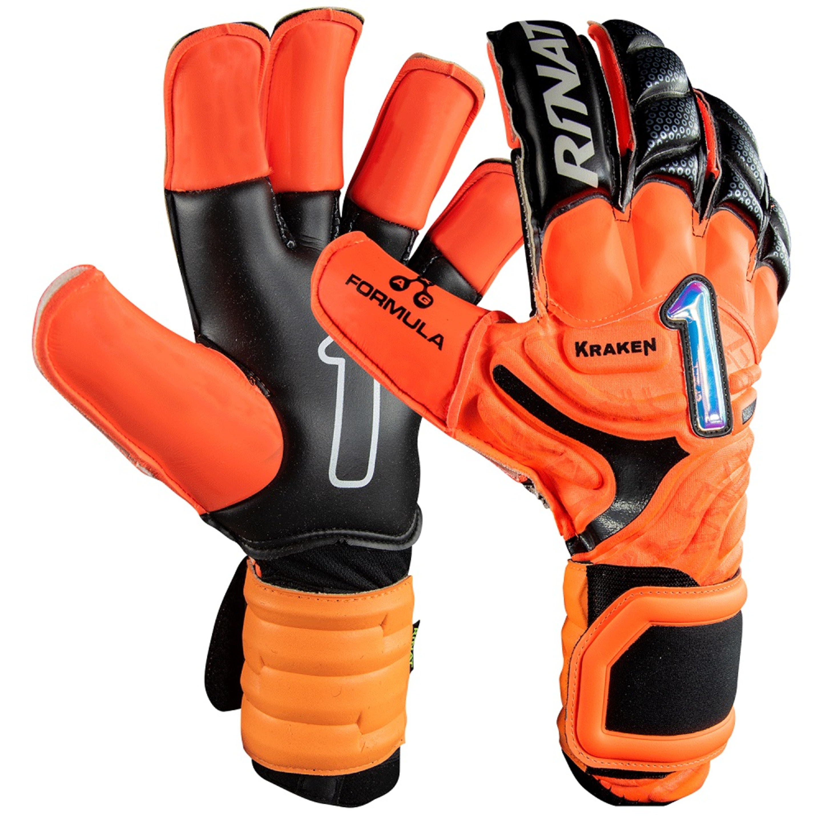 Luva Goleiro Rinat  Kraken Lethal Pro Laranja