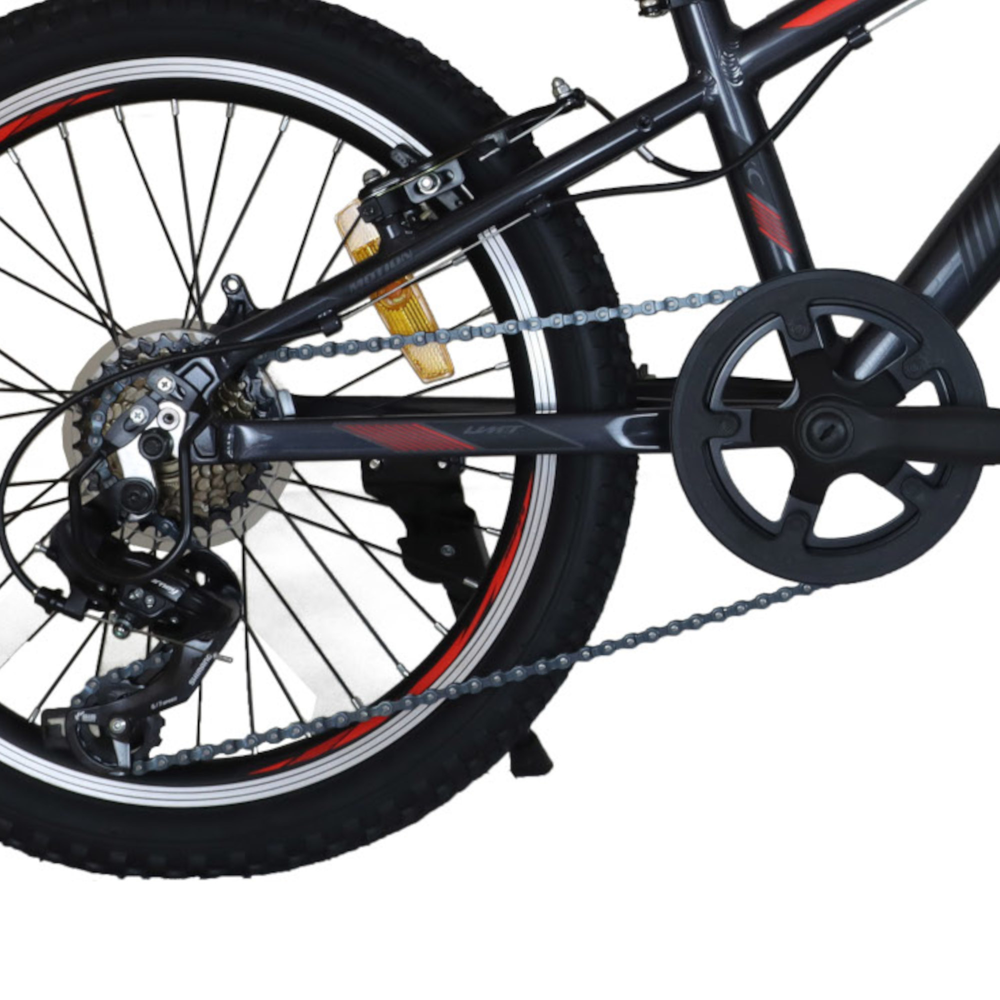 Bicicleta Infantil Umit 4motion 20” Alumínio Para Crianças De 5 A 8 Anos Cor Preto