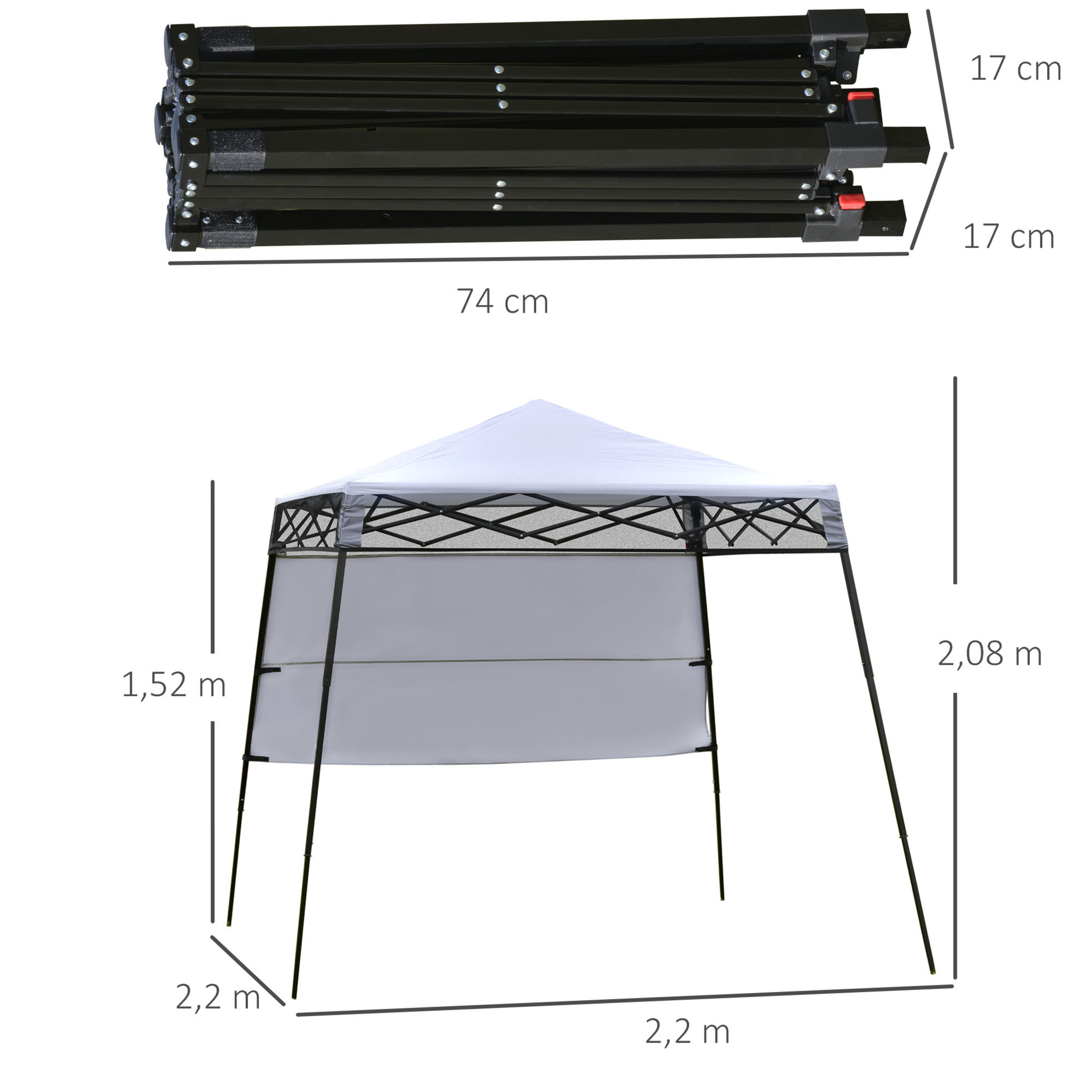 Carpa Plegable Camping Outsunny