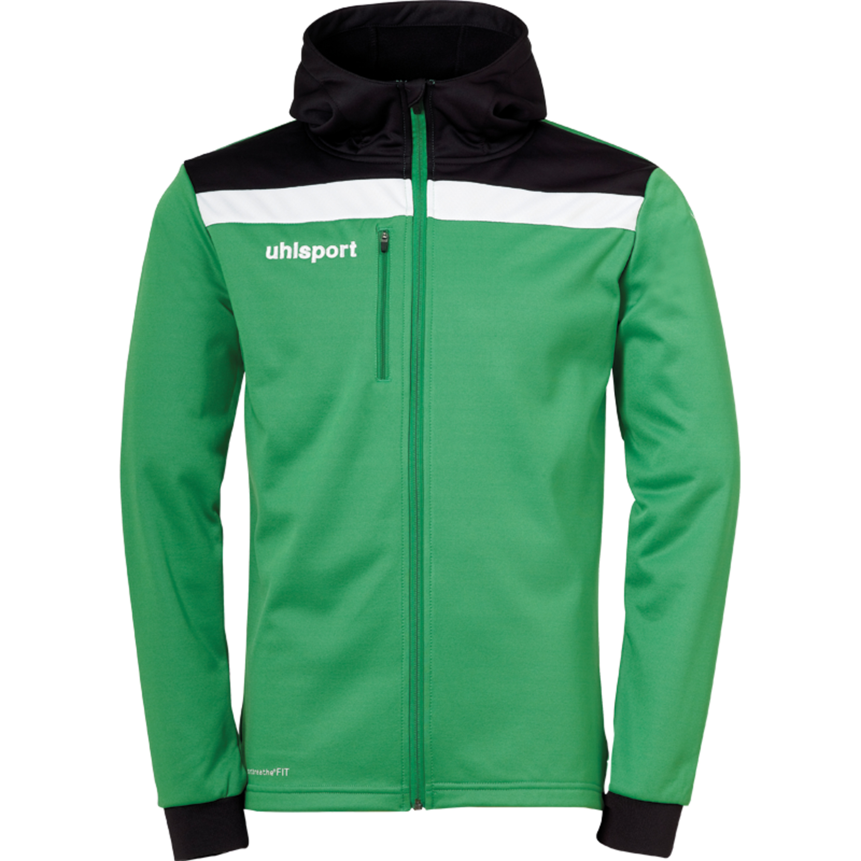 Offense 23 Multi Hood Jacket Verde/negro/blanco Uhlsport