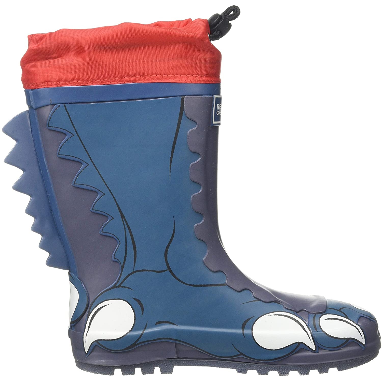 Botas De Agua Cordón Diseño Dinosaurios Regatta - azul - 