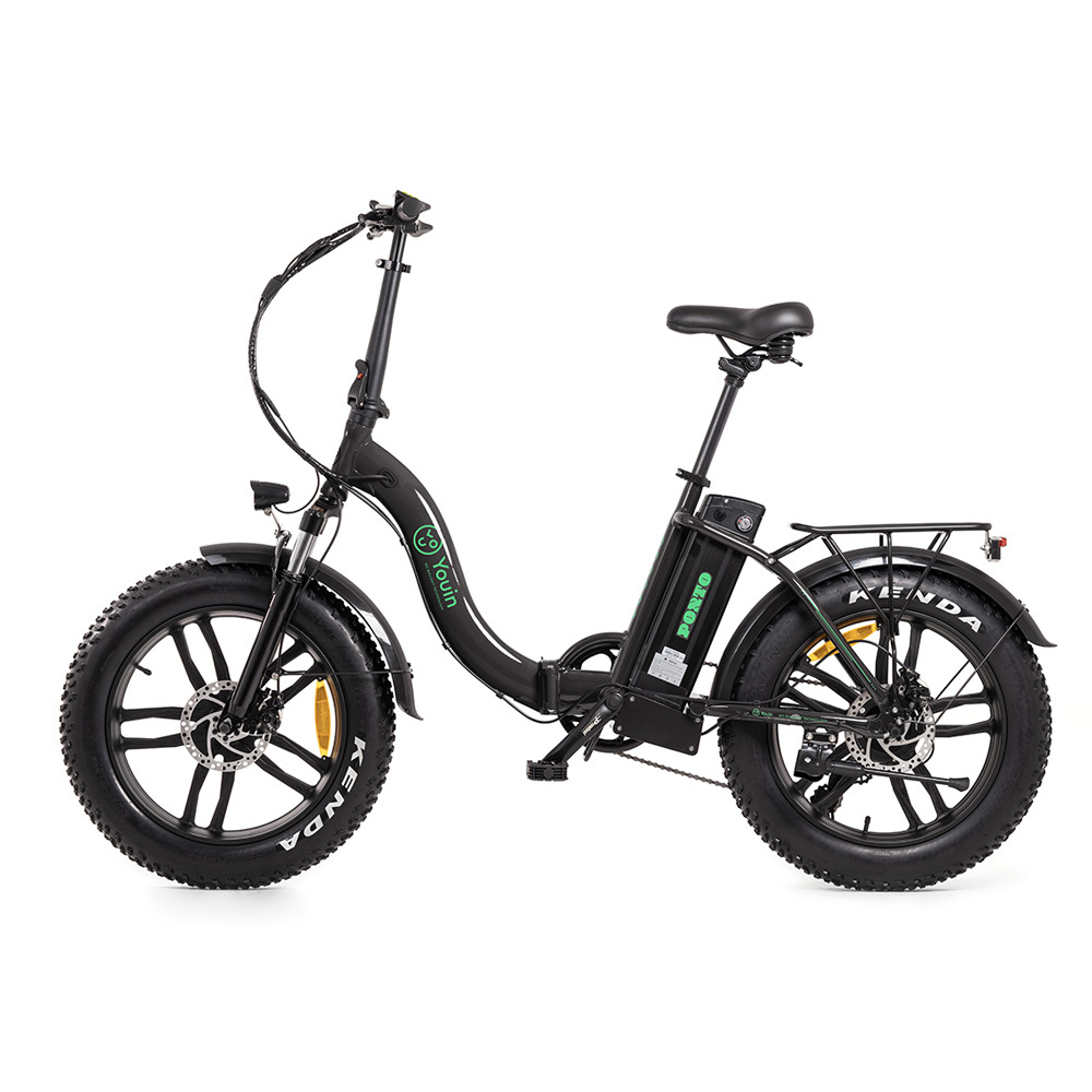 Bicicleta Eléctrica Fat Youin Porto - negro - 