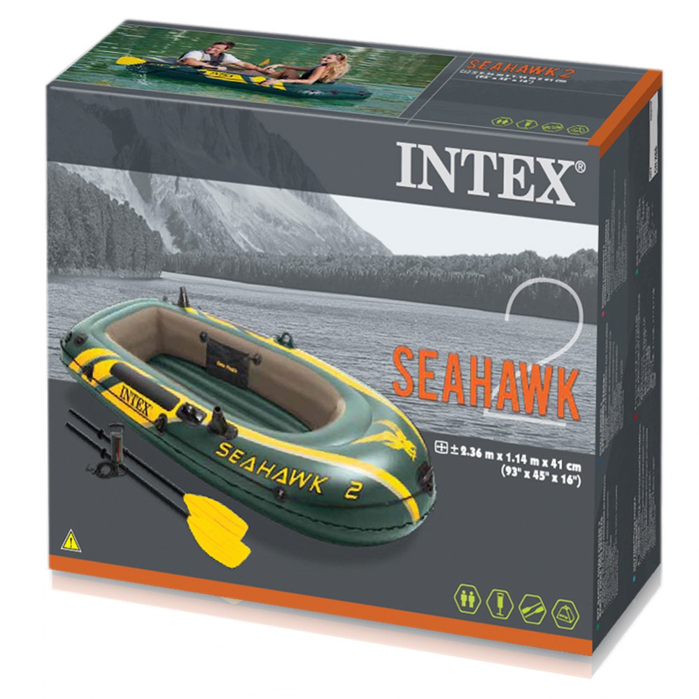 Barco Insuflável Intex Seahawk 2 & Remos - 236 X 114 X 41 Cm