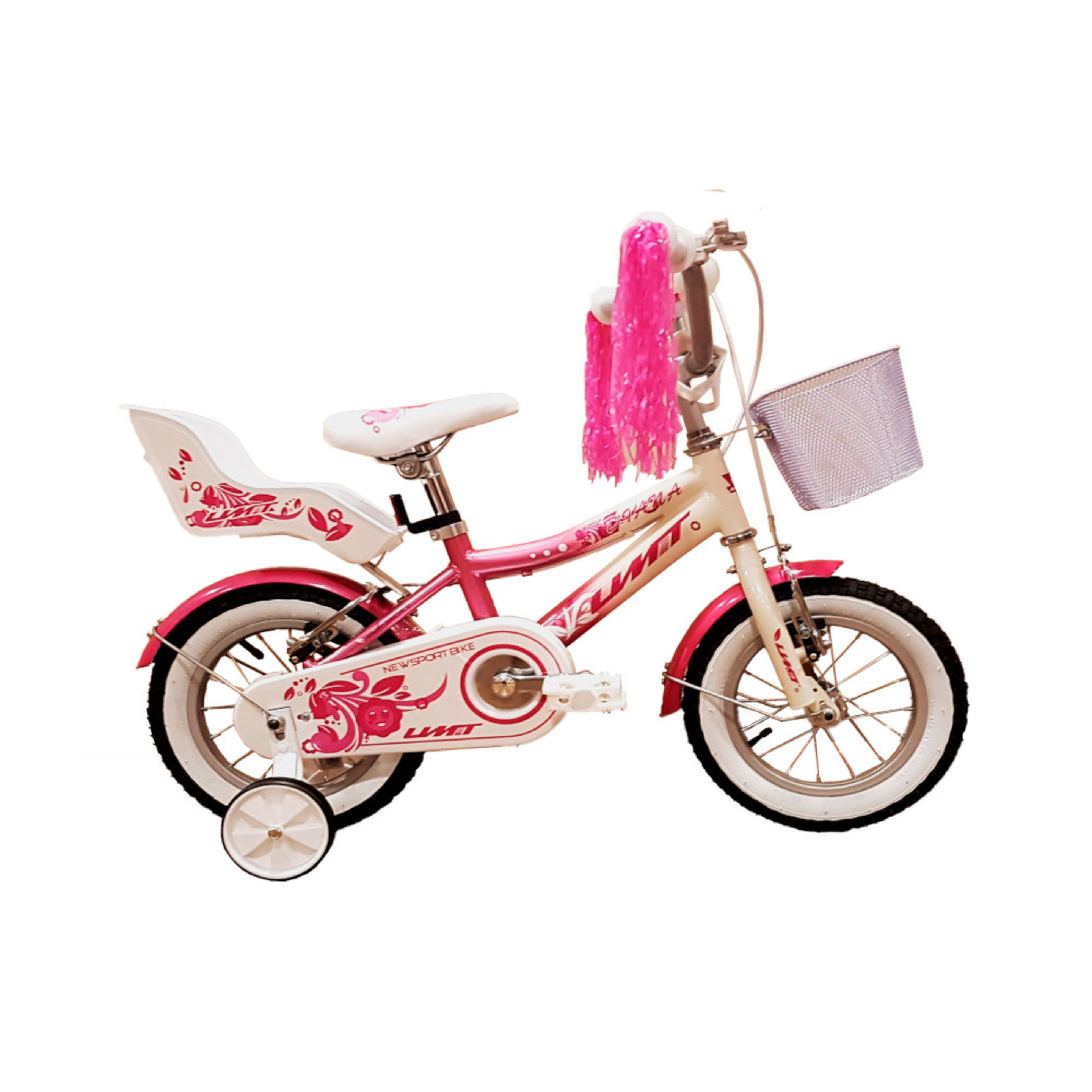 Bicicleta Montaña Niños 12" Diana - blanco-rosa - 