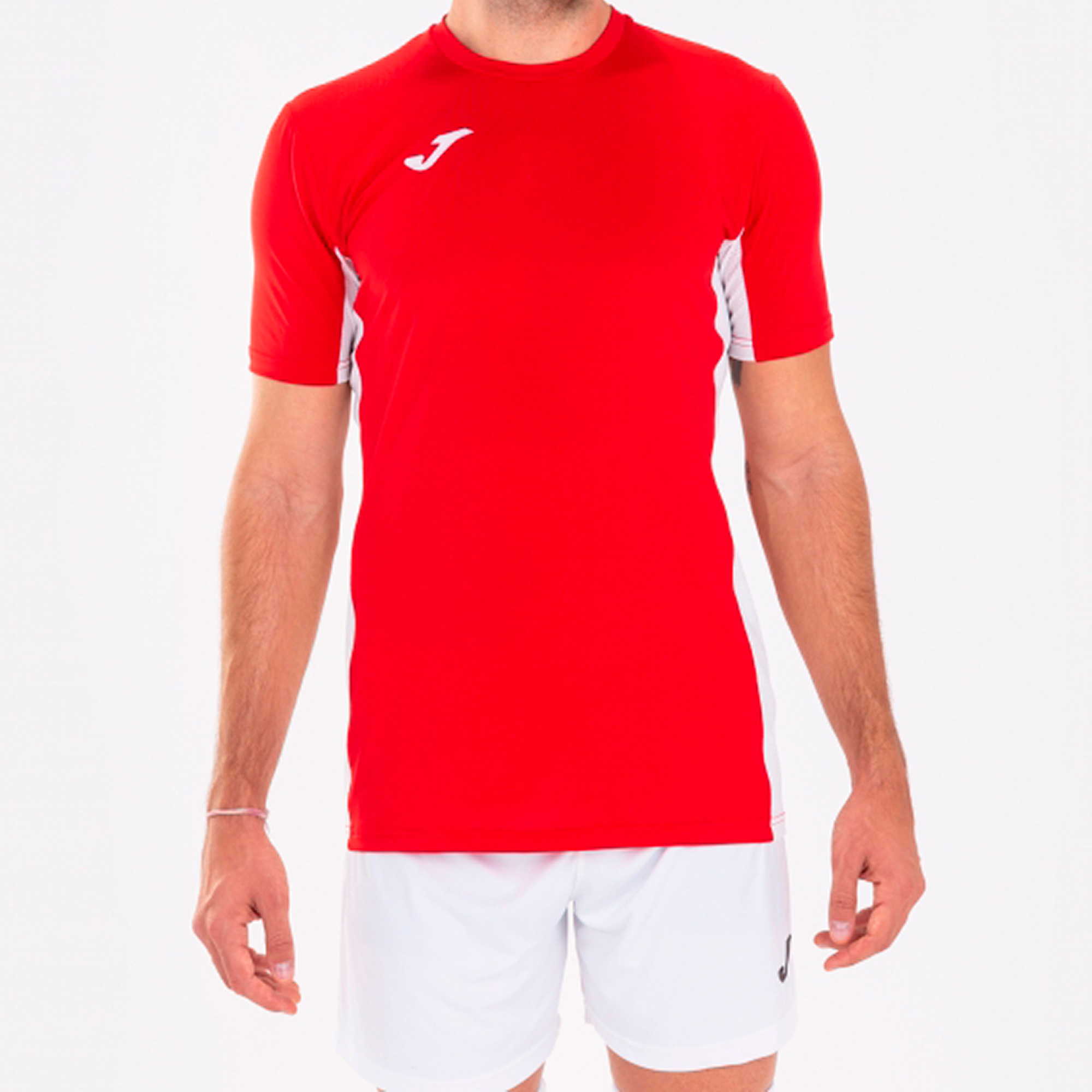 T-shirt Manga Curta Joma Superliga Vermelho Branco