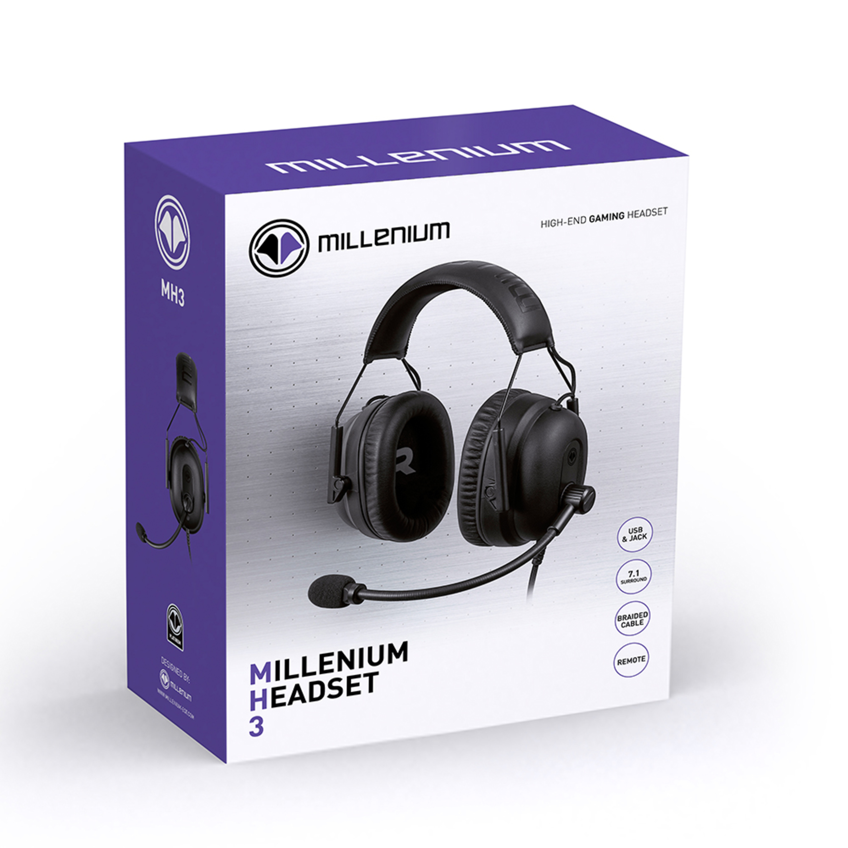 Millenium Headset 3, Auriculares Gaming Con Sorround 7.1