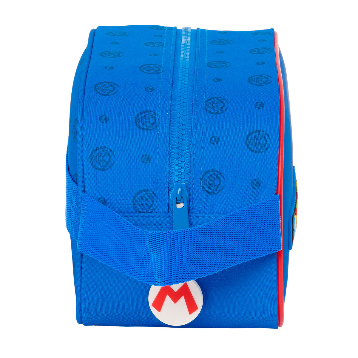 Nécessaire Escolar Super Mario Play Azul Vermelho 26 X 15 X 12 Cm